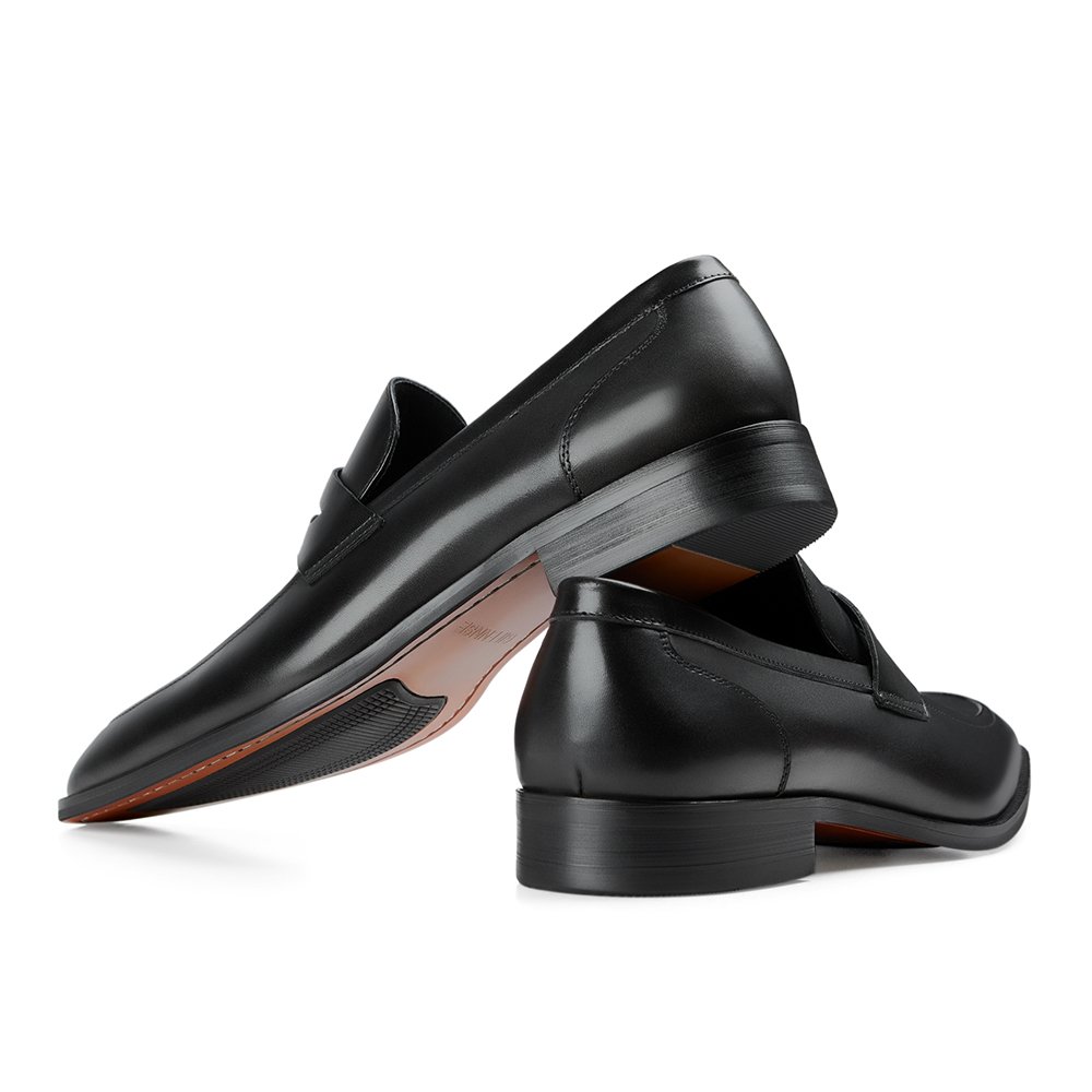 GIFENNSE Men's Slip-On Loafers - Premium Leather Dress Shoes for Business & Formal Occasions - Comfortable Office Shoes for Work, Weddings & Special Events