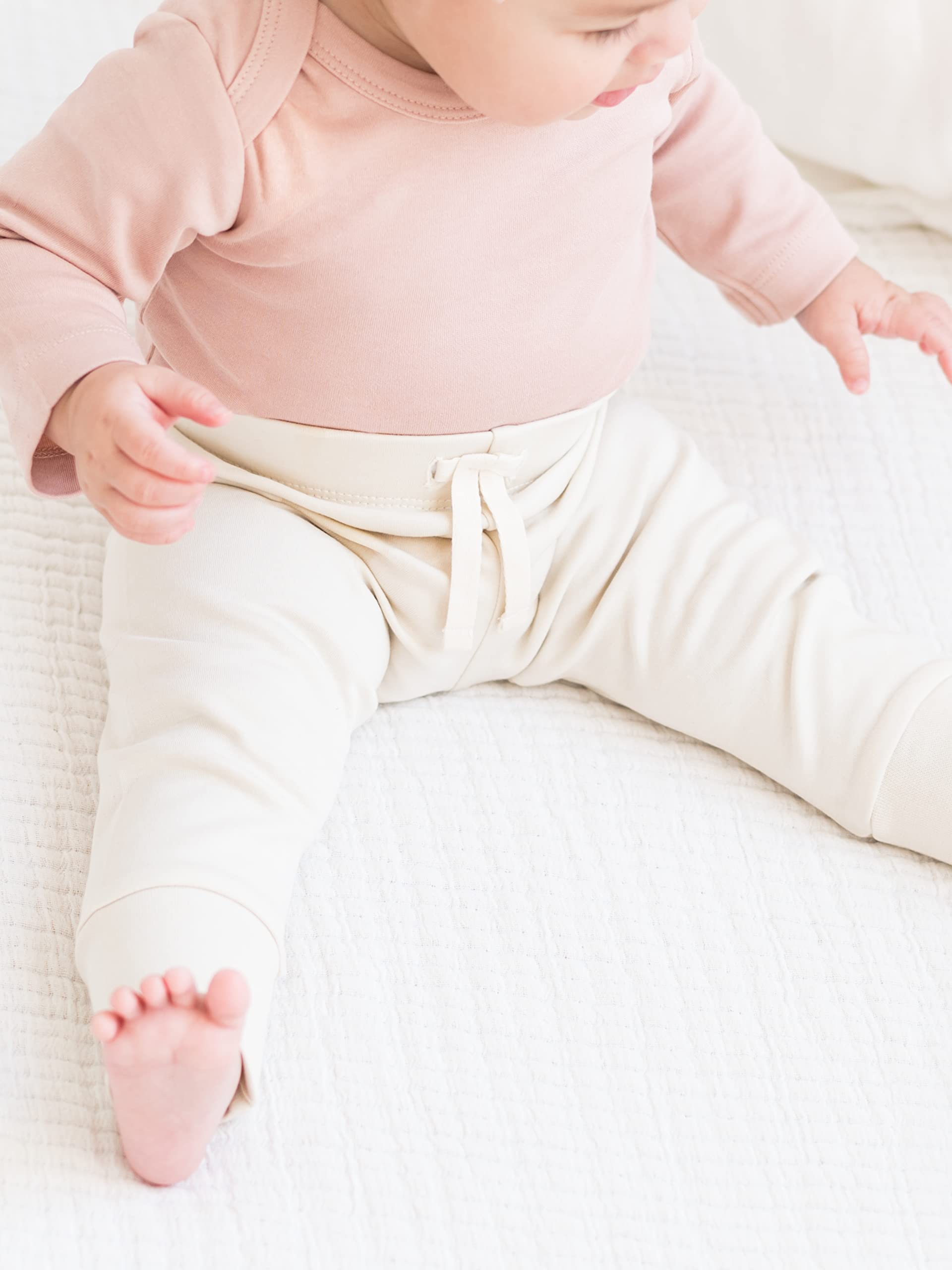 Organic Cotton Cruz Joggers for Babies & Kids - Soft & Comfortable Baby Pants by Colored Organics - Perfect for Playtime, Daycare & Everyday Wear