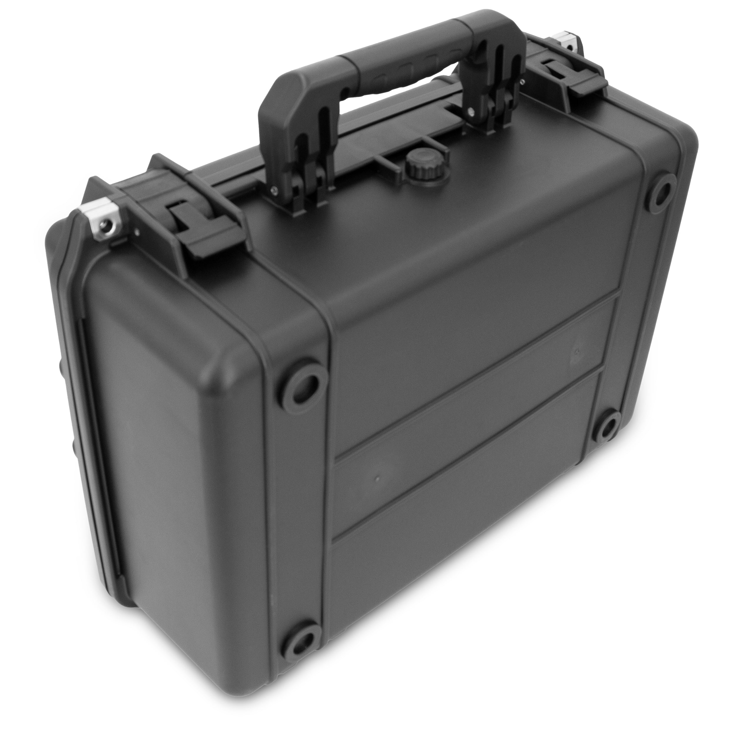 CASEMATIX 18 Customizable 6 Pistol Waterproof Shockproof Hard Gun Case with 3 Foam Layers for Pistols, Magazines & Accessories | Perfect for Range, Travel & Secure Storage