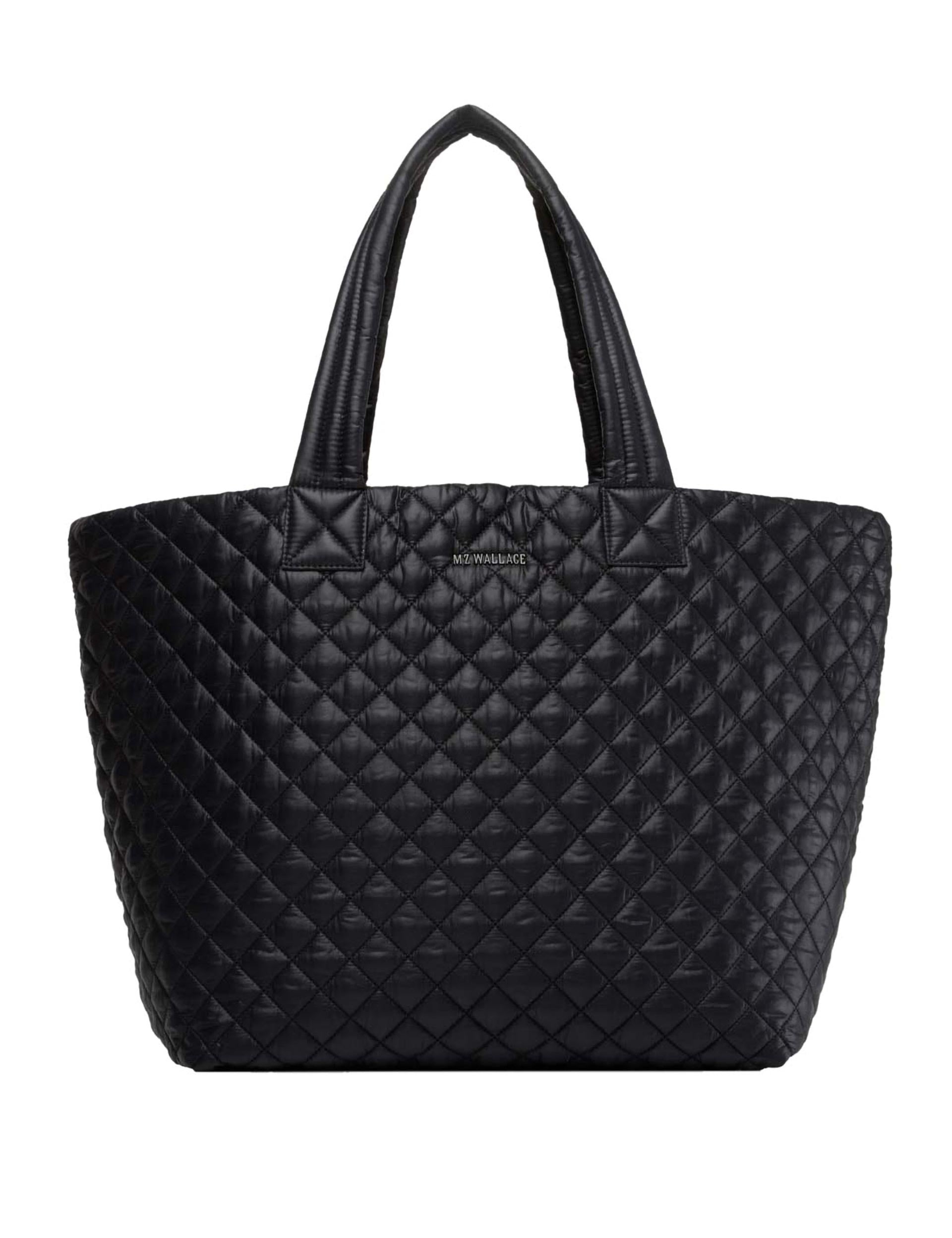 Large Metro Tote Bag - Stylish Black Shopping Tote for Women - Perfect for Work, Travel & Grocery Shopping