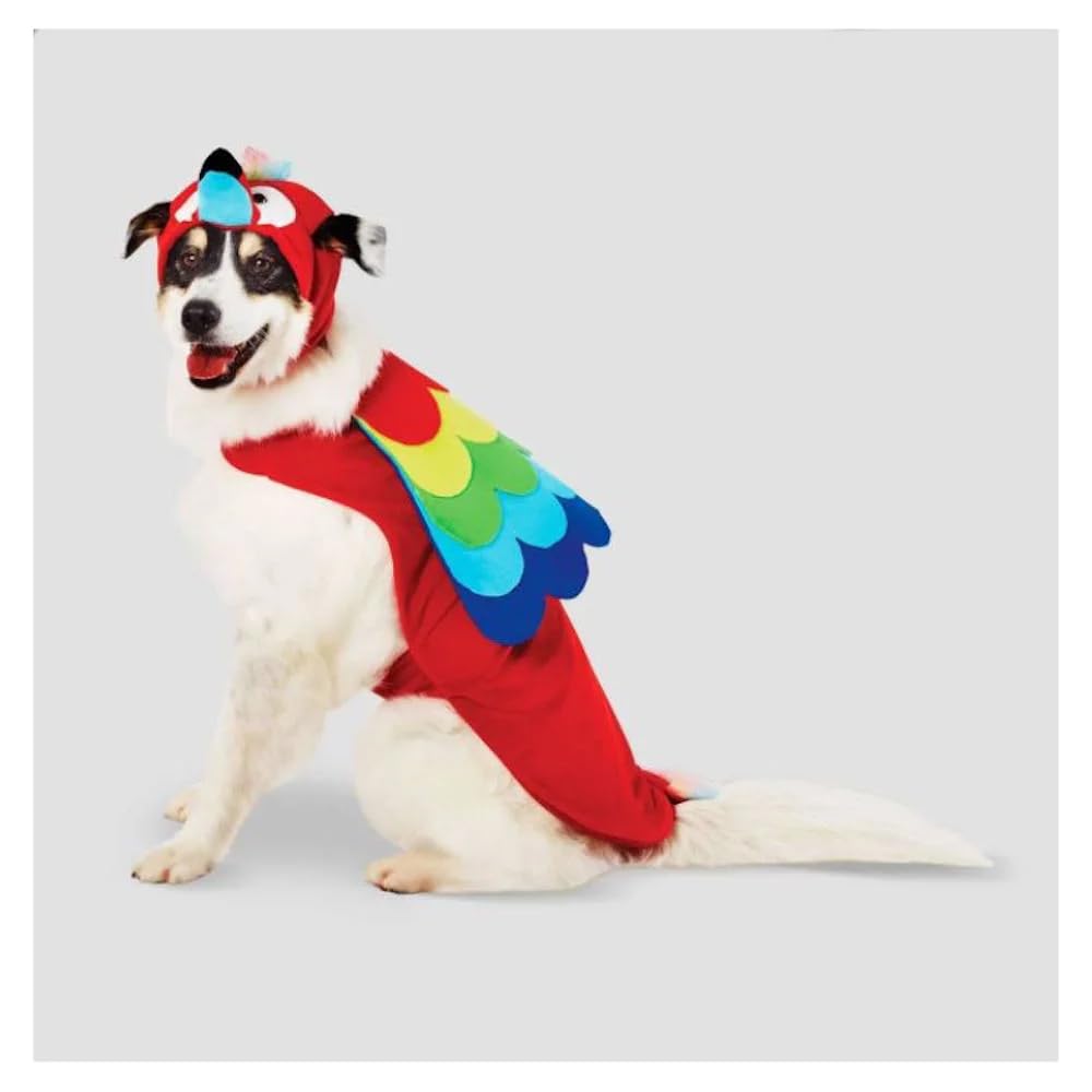 Halloween Parrot Costume for Small Dogs - Cute & Comfortable Pet Costume for Halloween Parties & Pet Parades
