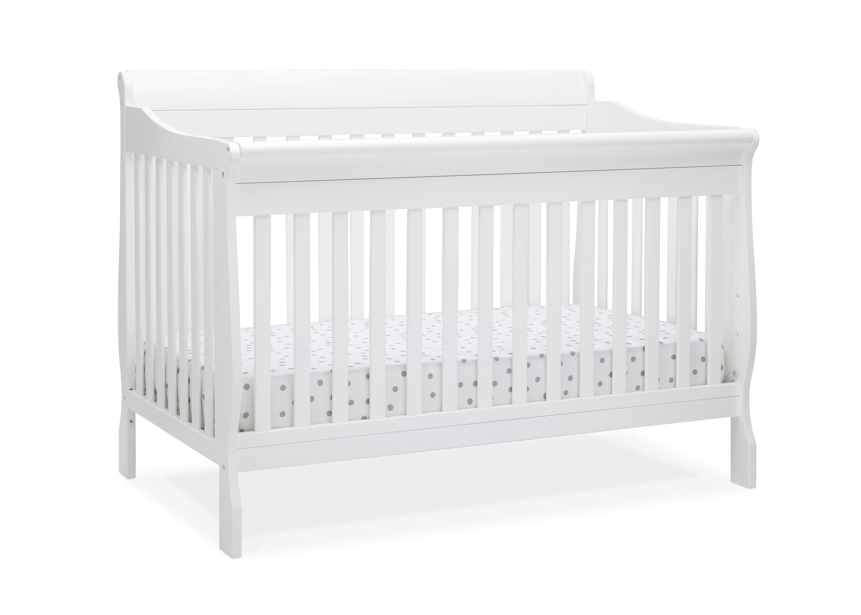 Canton 4-in-1 Convertible Baby Crib - Toddler Bed, Daybed & Full-Size Bed - Safe Nursery Furniture for Newborns & Kids - Perfect for Bedrooms, Daycare & Guest Rooms