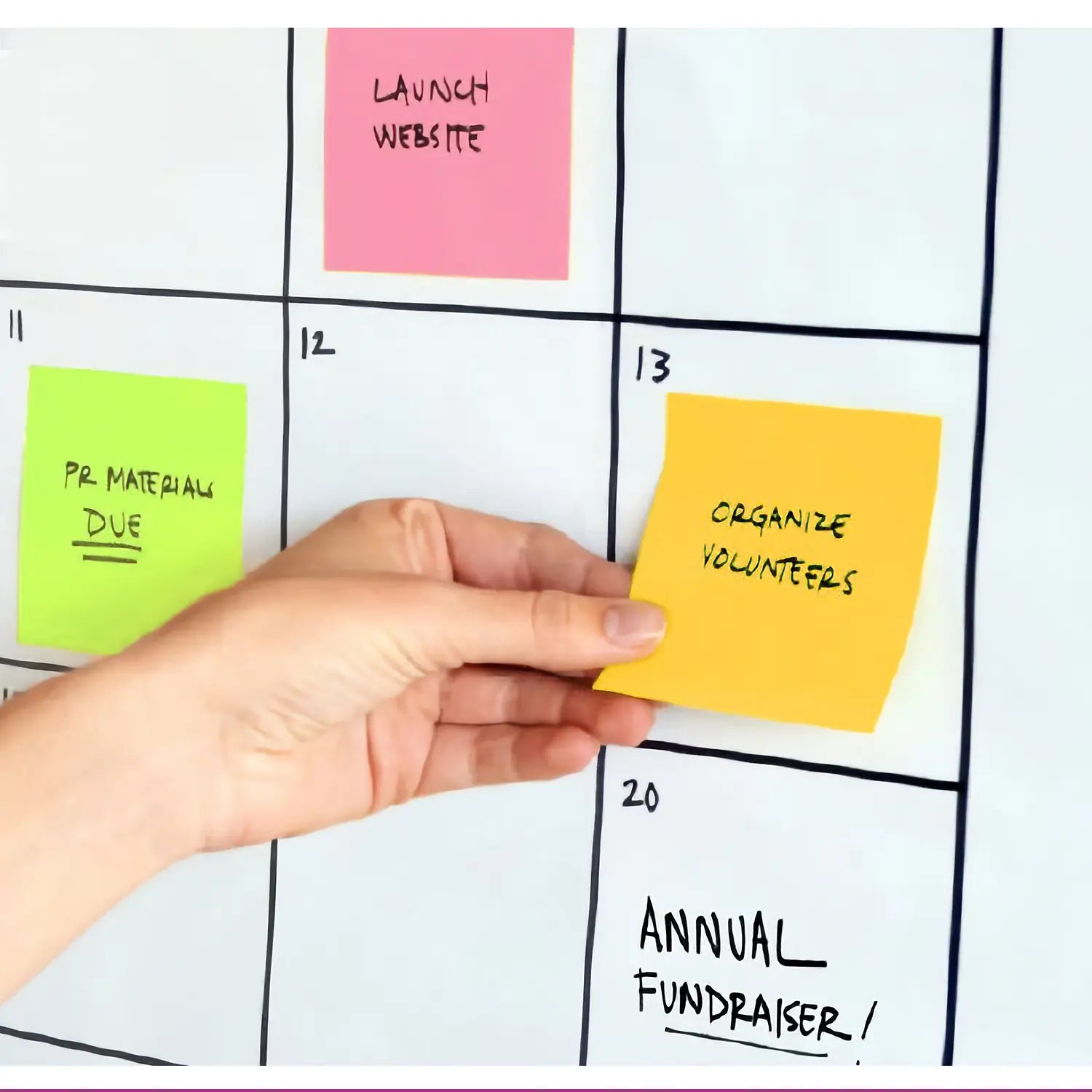 3M Water Dispersible Sticky Notes - 10 Pads, Self-Stick Removable Notes for Office, School & Home Organization - Ideal for Whiteboards, Notebooks & Planners