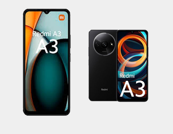 Xiaomi Redmi A3 4G Smartphone - 128GB ROM, 4GB RAM, Dual SIM, GSM Unlocked (Black) - Perfect for Travel, Business & Everyday Use