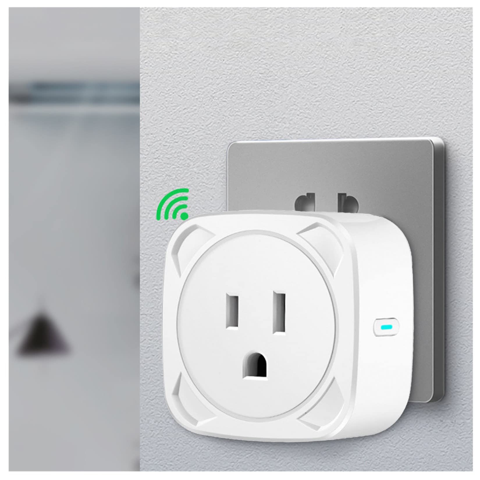 Usdian Wi-Fi Smart Plug - 2-Port USB Outlet with Wireless Remote Control & Timer, No Hub Required, 2.4GHz Only | Perfect for Home Automation, Smart Lighting & Appliance Control