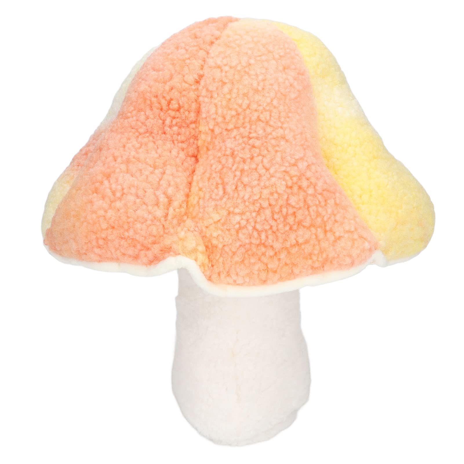 Soft Plush Mushroom Stuffed Animal Toy - PP Cotton Pillow for Baby Boys & Girls (Orange) - Perfect for Cuddling, Playtime & Nursery Decor