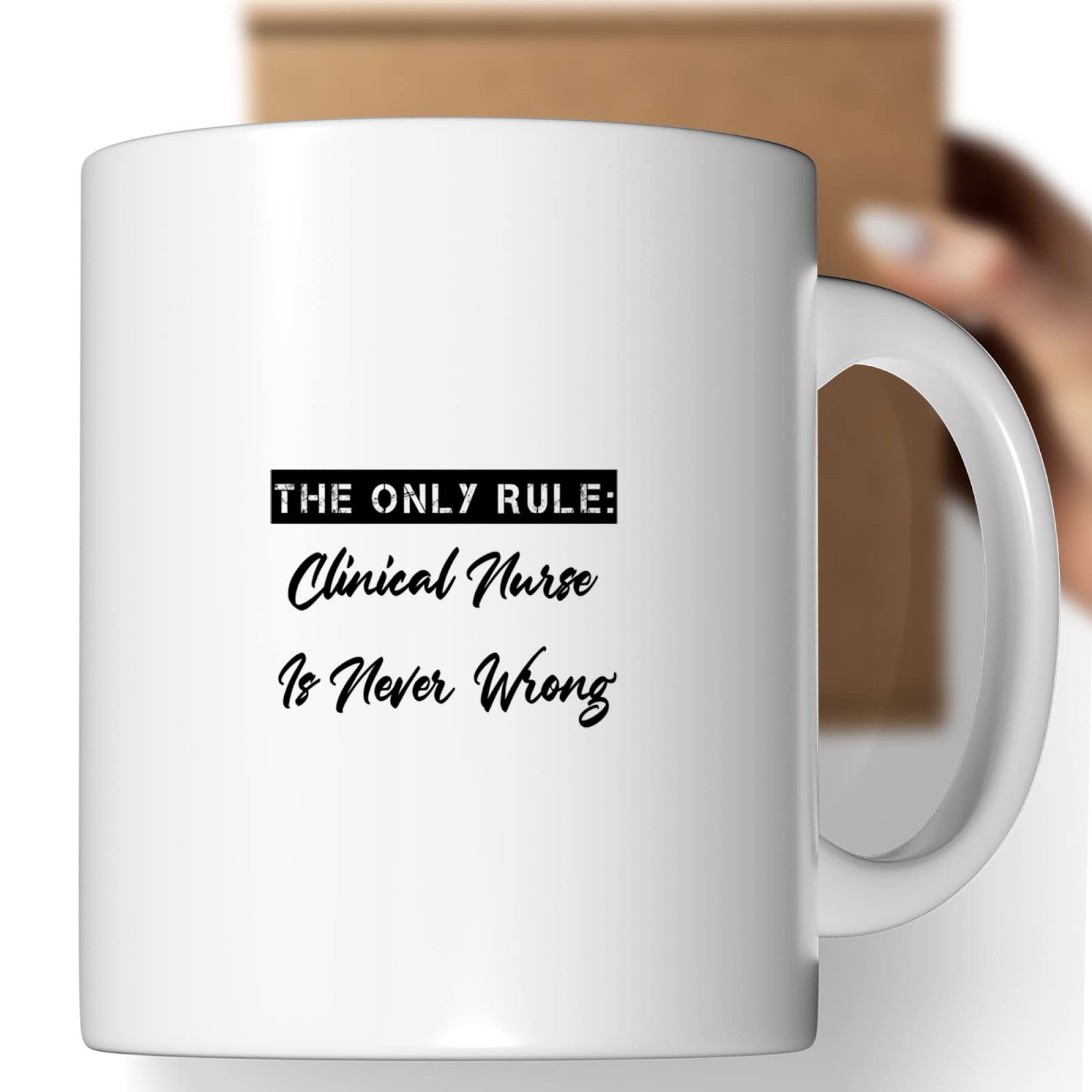 Funny Coffee Mug with Jokes - Perfect Clinical Nurse Gift for Men & Women - Great Party Present & Office Humor - Ideal for Nurses, Coworkers, Birthday & Retirement Gifts