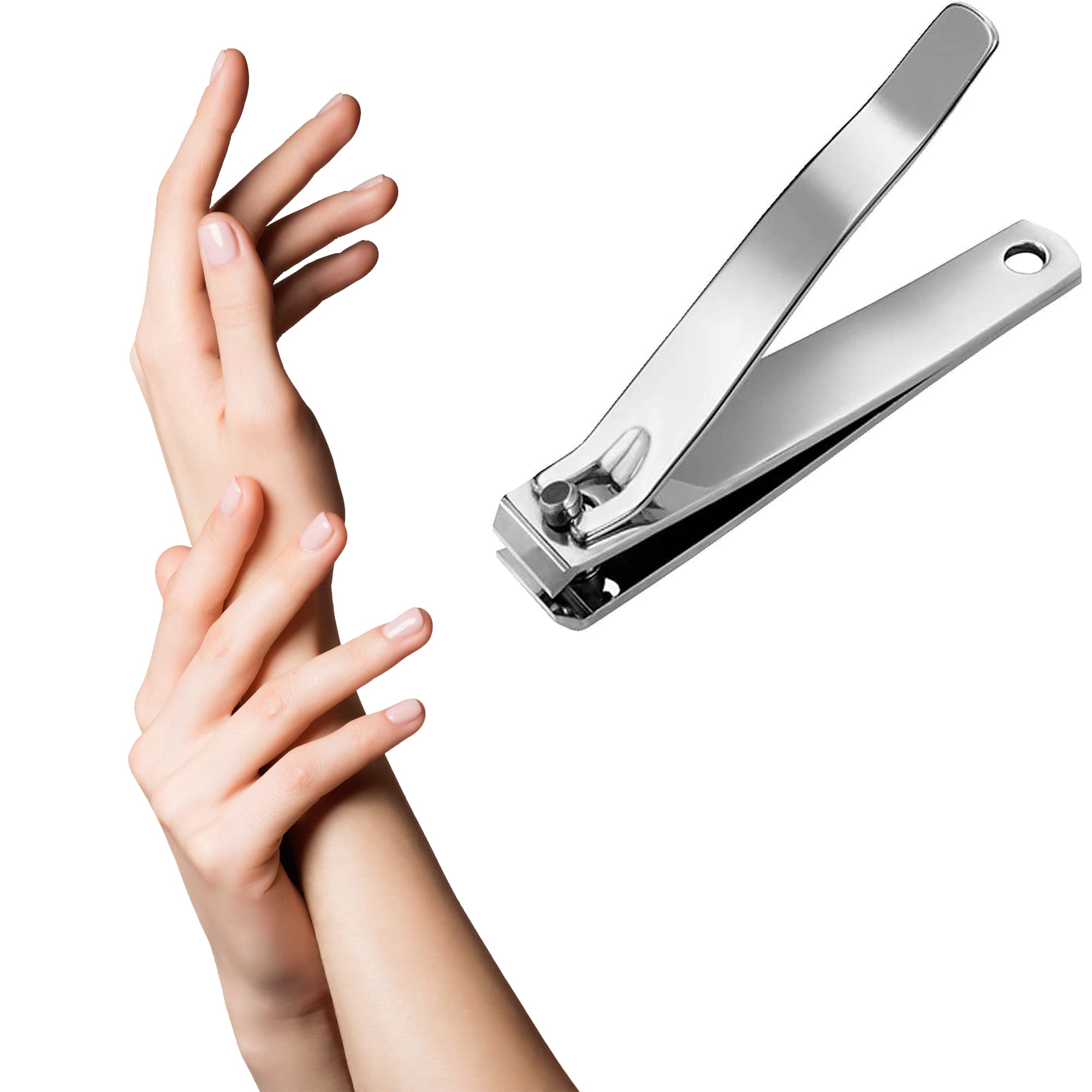 Dukal Professional Toenail Clippers Set - 6 Pack Carbon Steel Pedicure Tools for Thick Nails with Curved Edge (3.25 Inch) | Manicure & Foot Care Essentials for Home, Salon, and Travel Use