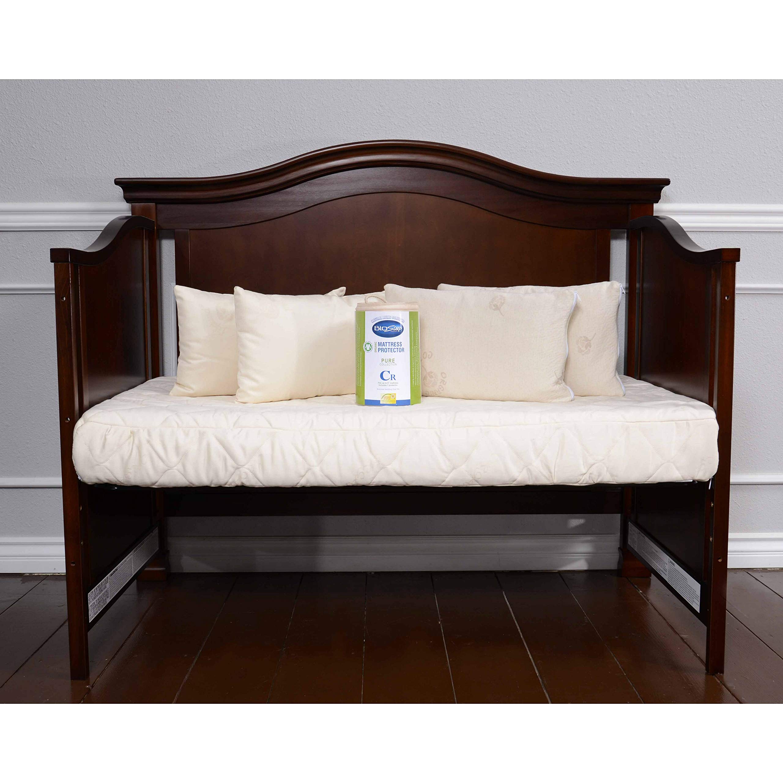Organic Crib Protector - 100% Natural Waterproof Mattress Cover for Baby Cribs | Hypoallergenic & Breathable | Perfect for Newborns & Toddlers | Nursery & Daycare Essential