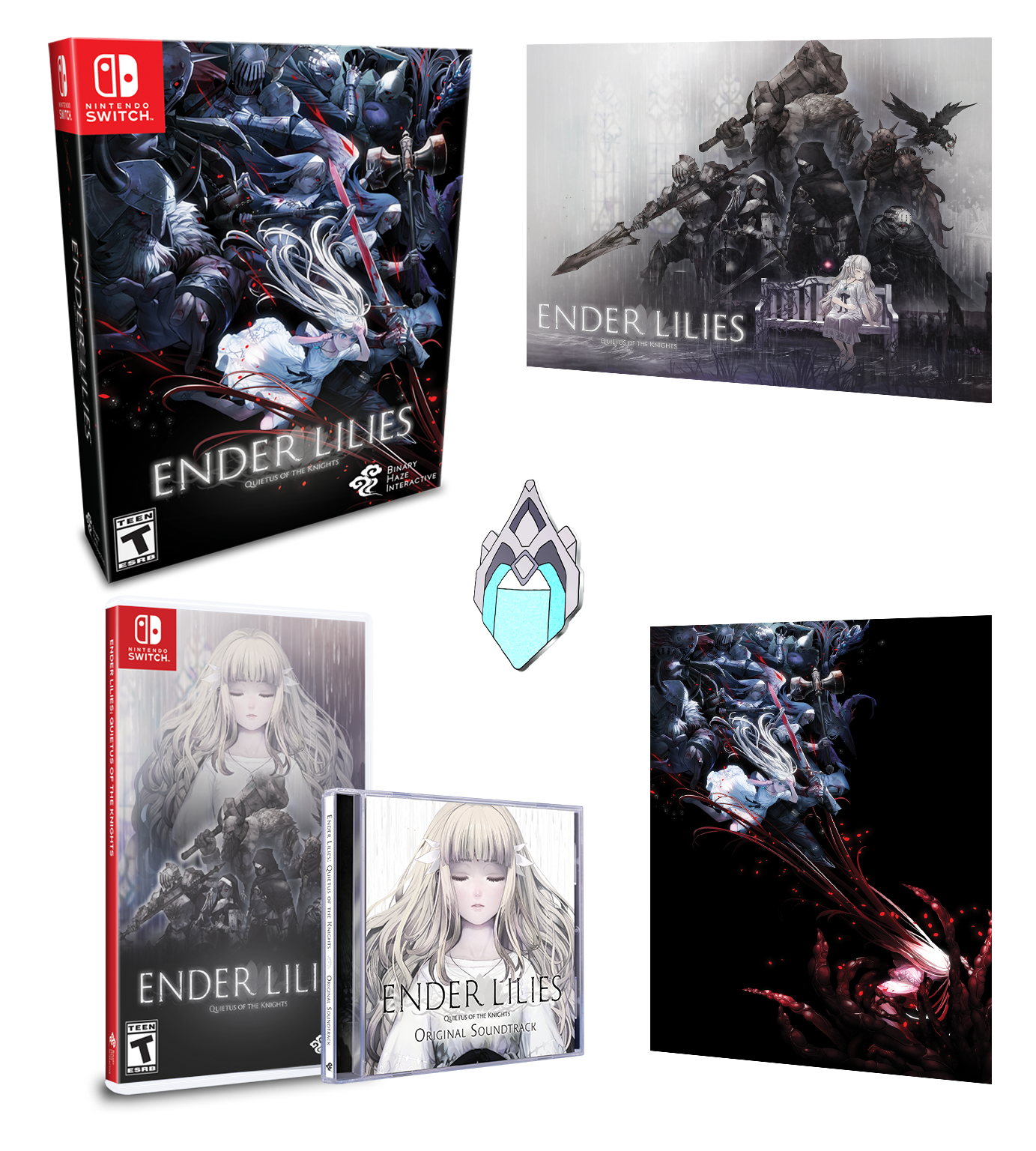 ENDER LILIES: Quietus of the Knights Collector's Edition for Nintendo Switch - Limited Edition Physical Copy with Bonus Content | Perfect for RPG Fans and Game Collectors