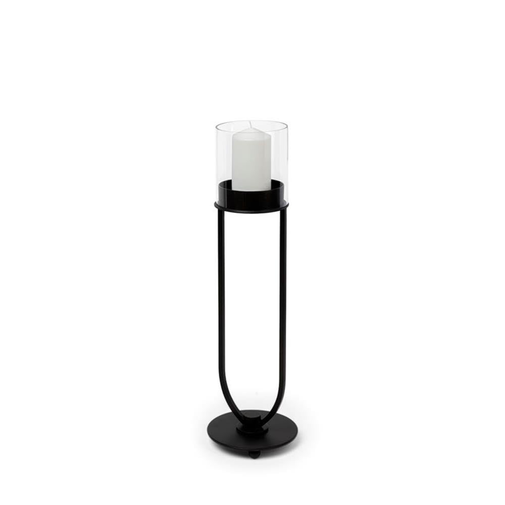 Mercana 67811 Matte Black Table Candle Holder - Elegant Home Decor for Dining Table, Living Room, and Wedding Centerpieces