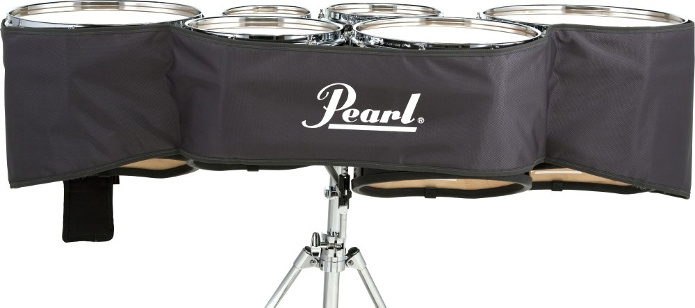 Premium Grey Pearl Tenor Drum Cover - Durable & Protective Drum Head Cover for Marching Band & Drumline Performances
