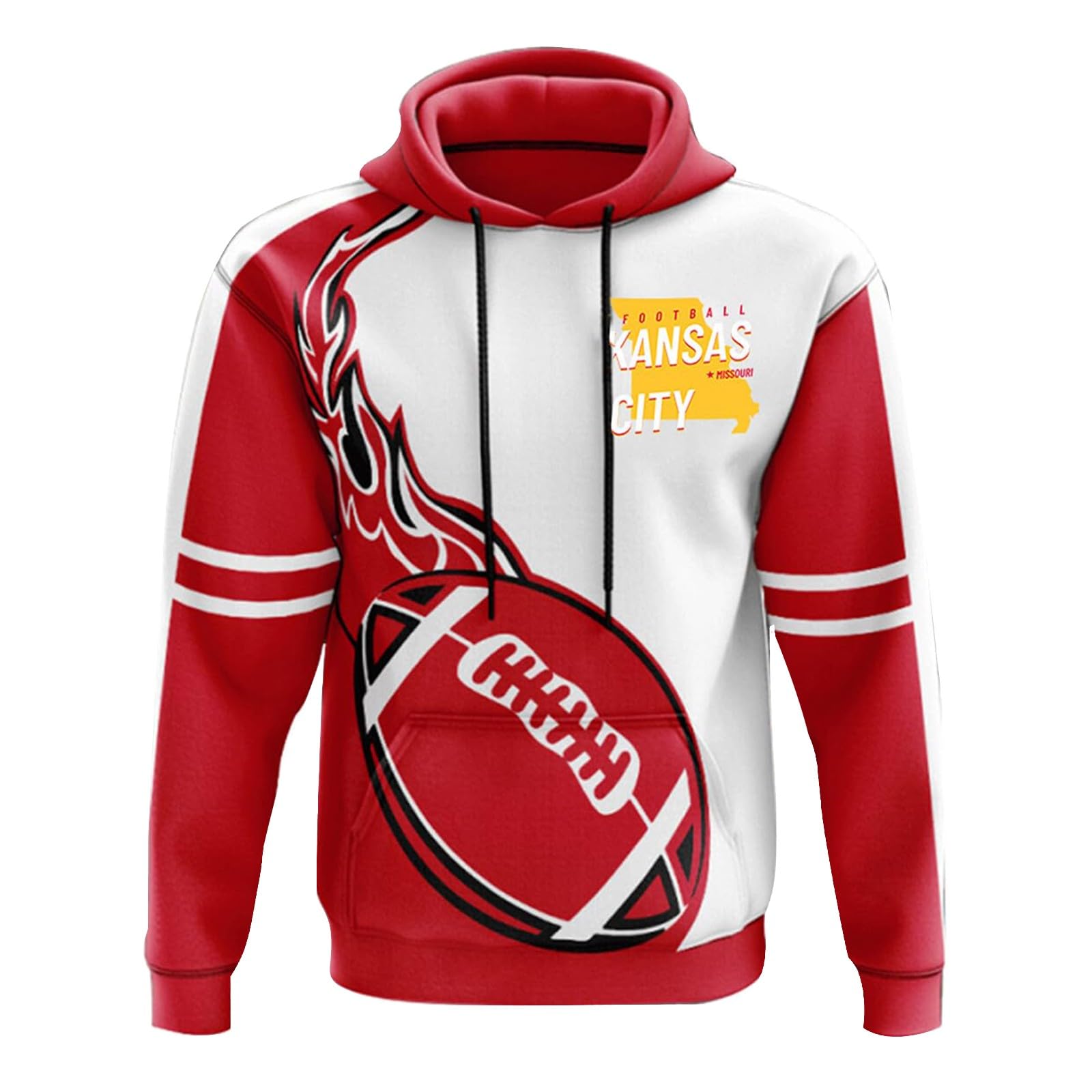 Men's & Women's Football Hoodies - Team City Sweatshirts with Drawstring Hood & Long Sleeves | Fan Apparel, Casual Wear & Game Day Outfits