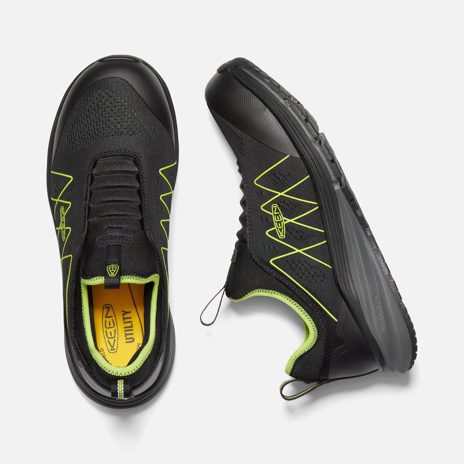 KEEN Utility Men's Vista Energy Low Height Composite Toe Slip-On Work Shoes - Lightweight & Comfortable for Construction, Warehouse & Industrial Safety Work