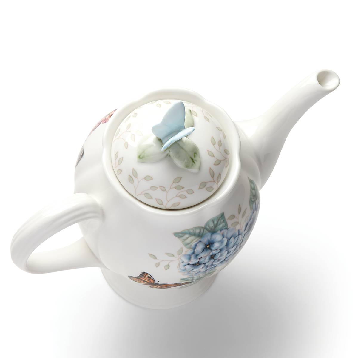 Butterfly Meadow Coffee Pot - Elegant Floral Design for Home, Kitchen & Office - Perfect for Serving Hot & Iced Coffee, Tea & Beverages