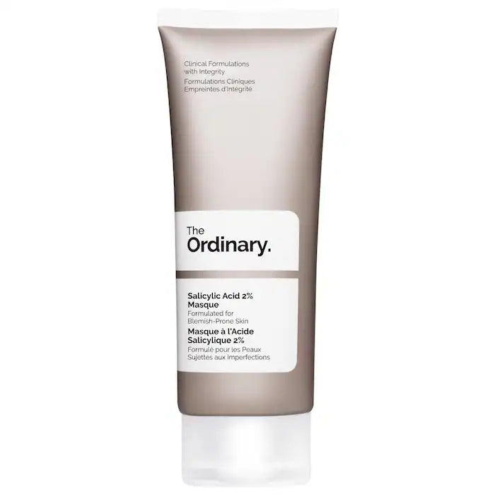 The Ordinary Salicylic Acid 2% Facial Mask - Exfoliating & Pore Minimizing Treatment for Acne-Prone Skin - Perfect for Nighttime Skincare Routine