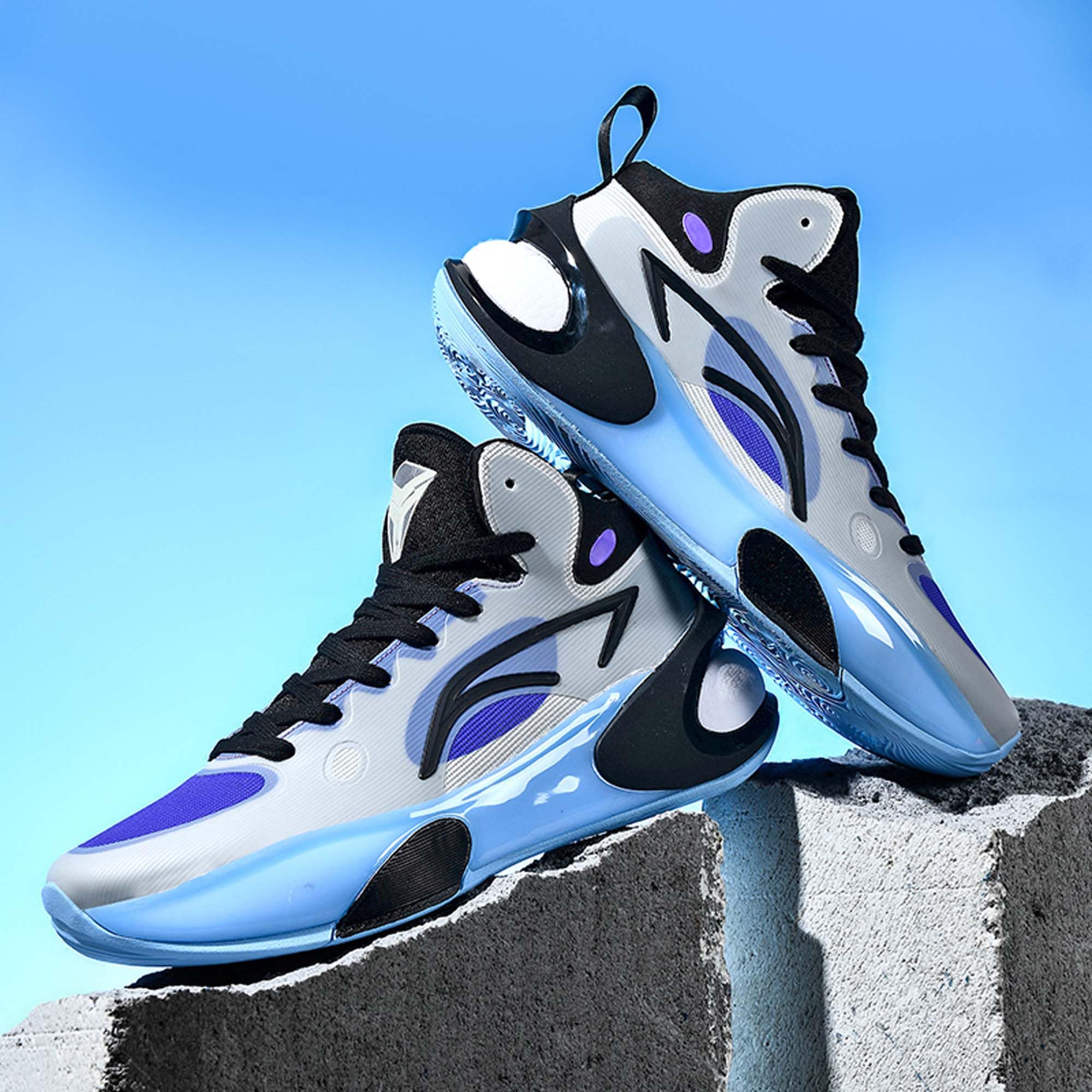 Lightweight Rebound Basketball Shoes for Men & Women - Non-Slip Cushioning Sneakers with Comfortable Soft Sole for Running, Sports & Casual Street Walking