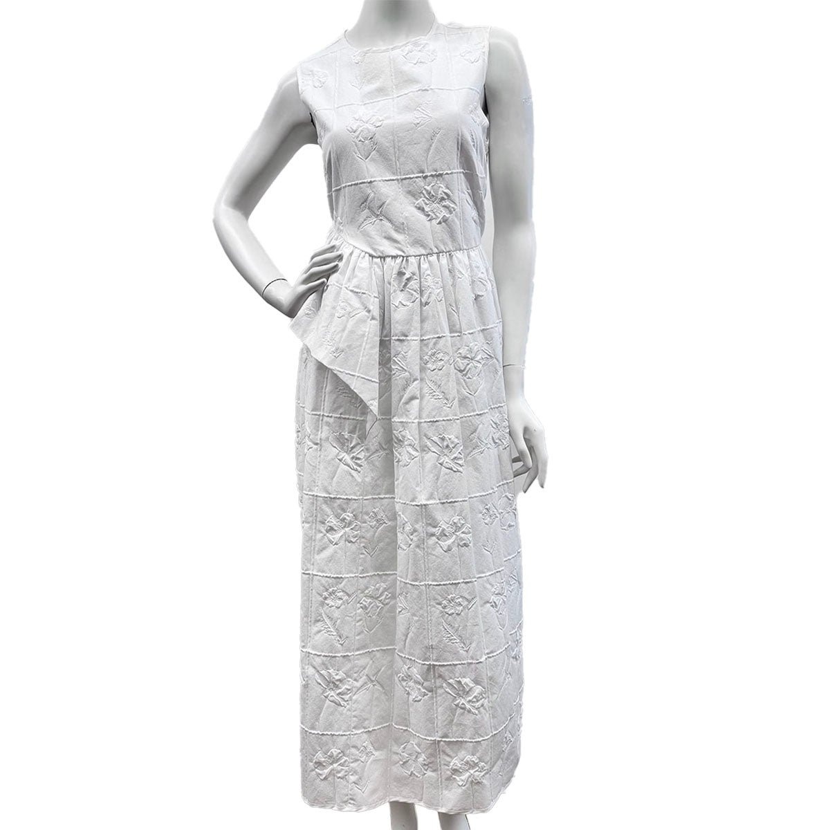 Cecilie Bahnsen Women's Sleeveless Midi Dress - Flowy Summer Dress for Beach, Wedding & Special Occasions