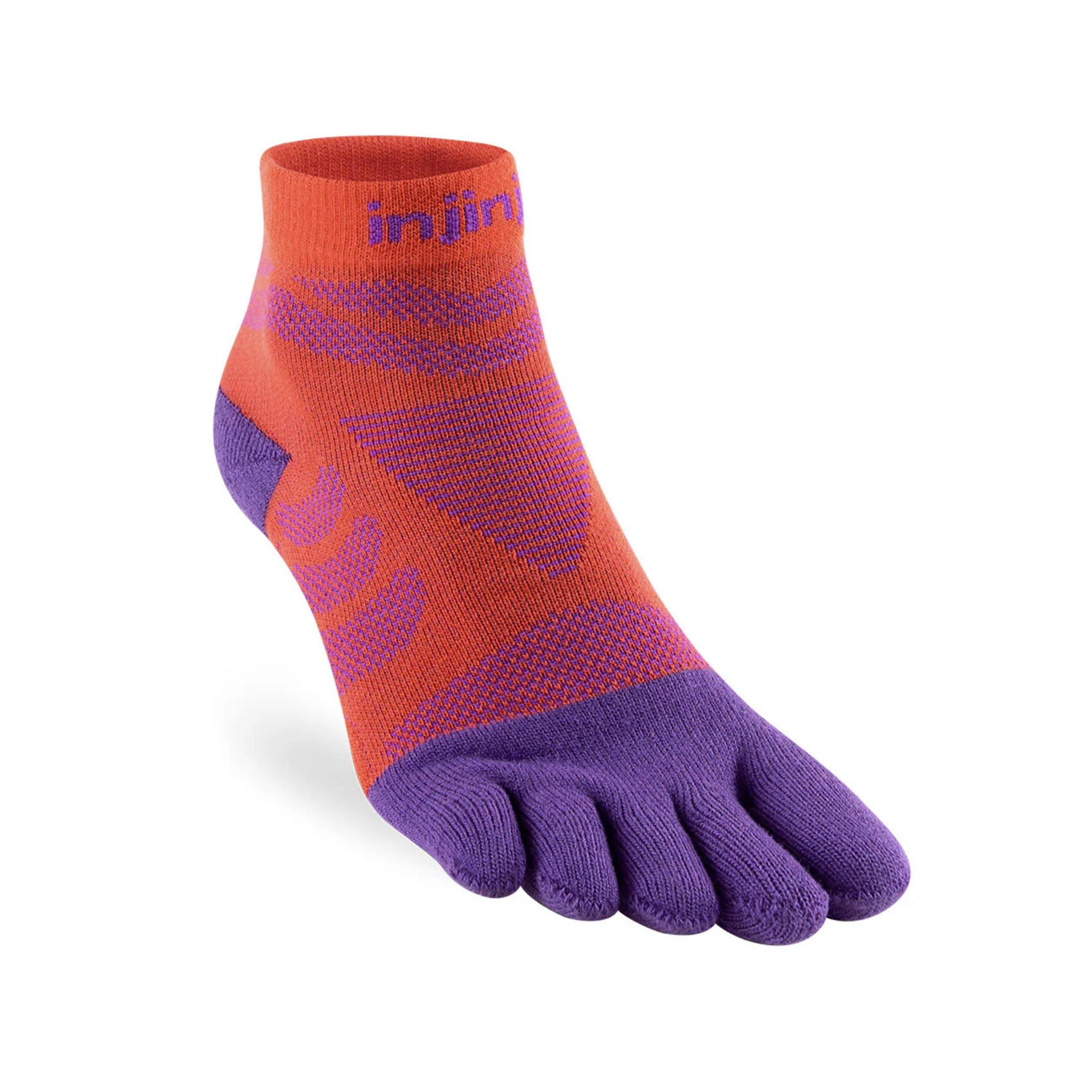 Women's Injinji Ultra Run Mini Crew Socks - Lightweight Toe Socks for Running, Hiking & Outdoor Sports - Breathable Performance Socks for Athletes