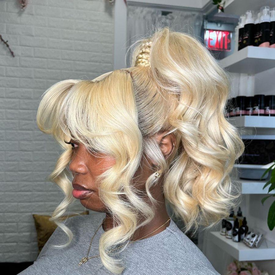 WOWANGEL 613# Blonde Full Lace Wig with Transparent Lace - Natural Body Wave Human Hair Wig for Women | Perfect for Cosplay, Daily Wear & Special Occasions