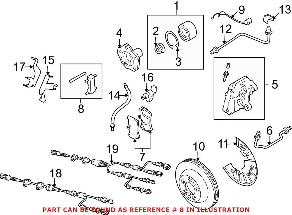 Genuine OEM Disc Brake Caliper Pin for Volkswagen 7L0698269A - Perfect Fit for VW Models - High Performance Brake System Replacement Part - Ideal for Daily Commuting & Highway Driving