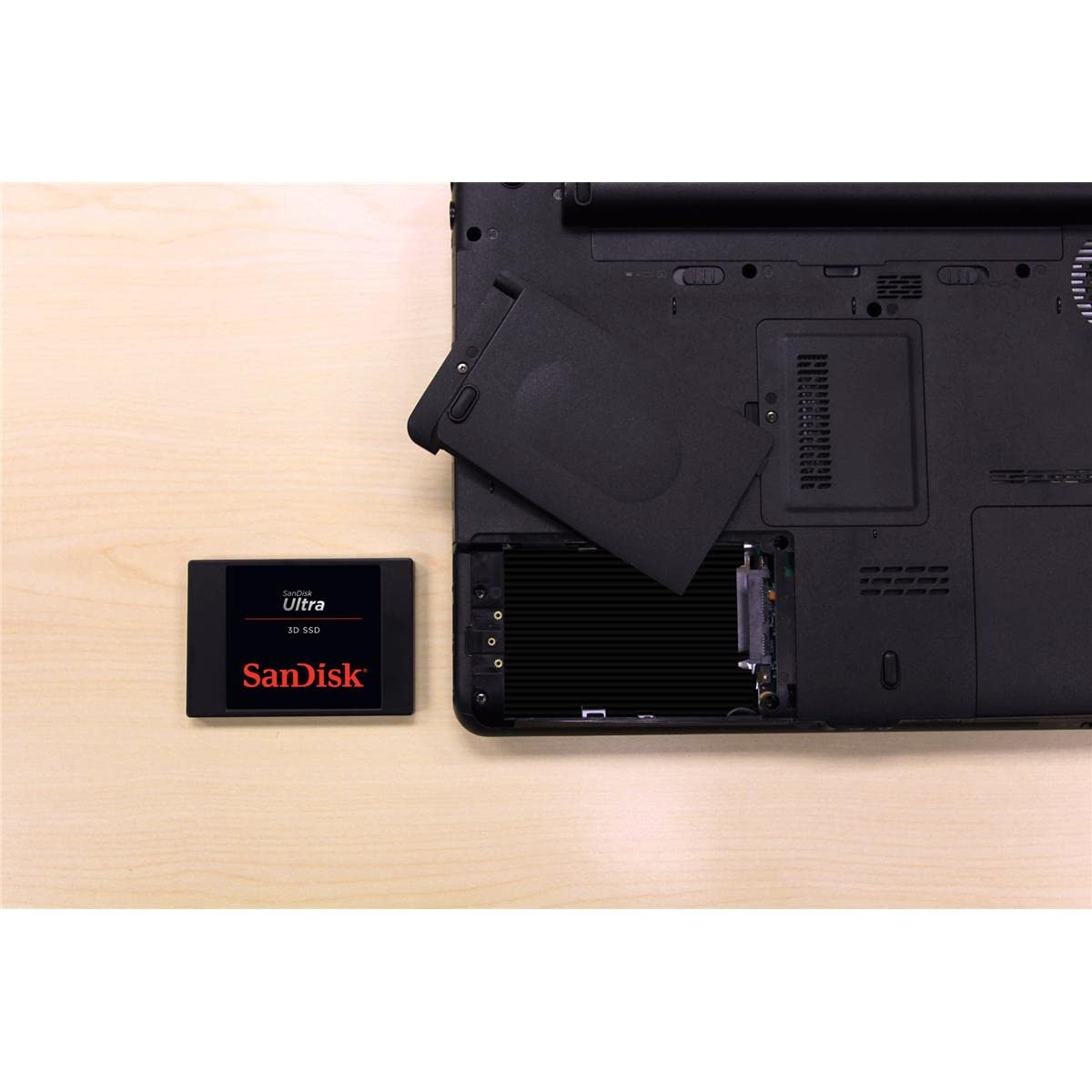 SanDisk Ultra 3D SSD 1TB Internal Solid State Drive - 560MB/s Read, 530MB/s Write Speed - High Performance Storage for Gaming, Laptop & PC Upgrade - Fast Boot & Load Times for Gamers, Professionals & Content Creators (Black)