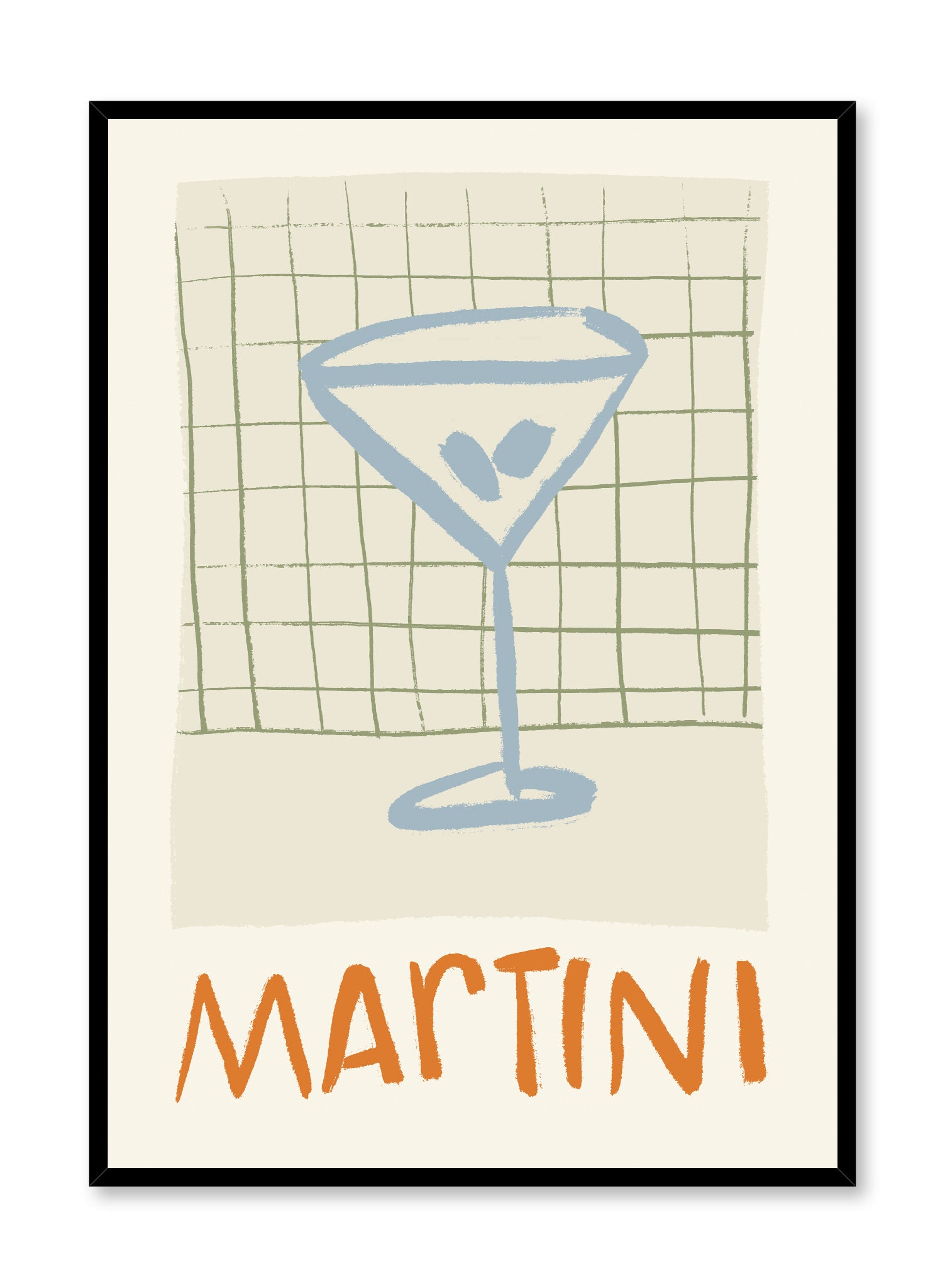 Martiniville Wall Art Poster - Vintage Travel Decor for Home, Office & Cafe - Perfect for Living Room, Bedroom & Workspace Aesthetics
