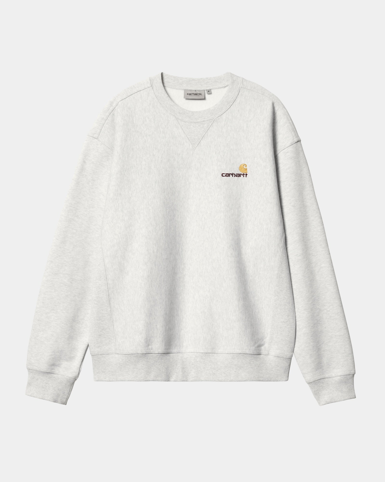 American Script Sweatshirt | Ash Heather Color | Comfortable Cotton Pullover | Perfect for Casual Wear, Street Style & College Outfits