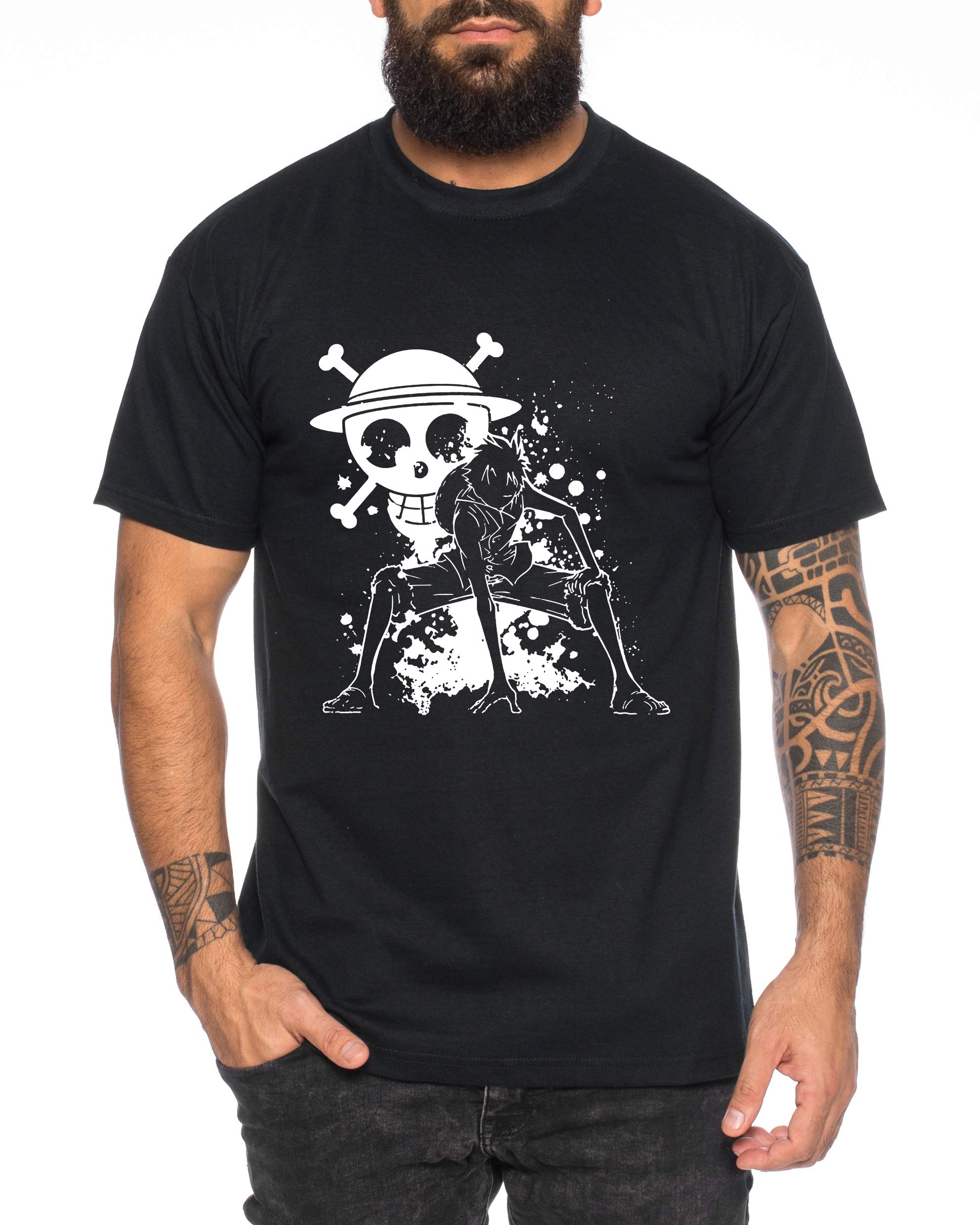 Ruffy Angry Gear Zoro One Piece Manga Men's Anime Graphic T-Shirt - Perfect for Cosplay, Anime Conventions & Casual Wear