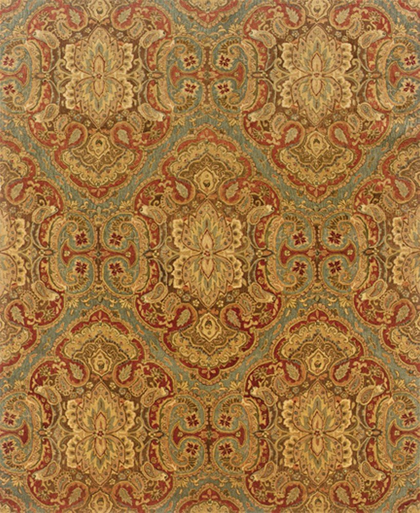 Huntley Blue & Rust Oriental Weavers Area Rug 3'6