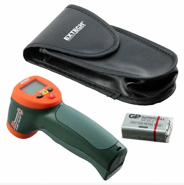 Extech IR400 Mini Infrared Thermometer with Built-in Laser Pointer - Non-Contact Temperature Gun for Cooking, HVAC, Automotive & Industrial Use