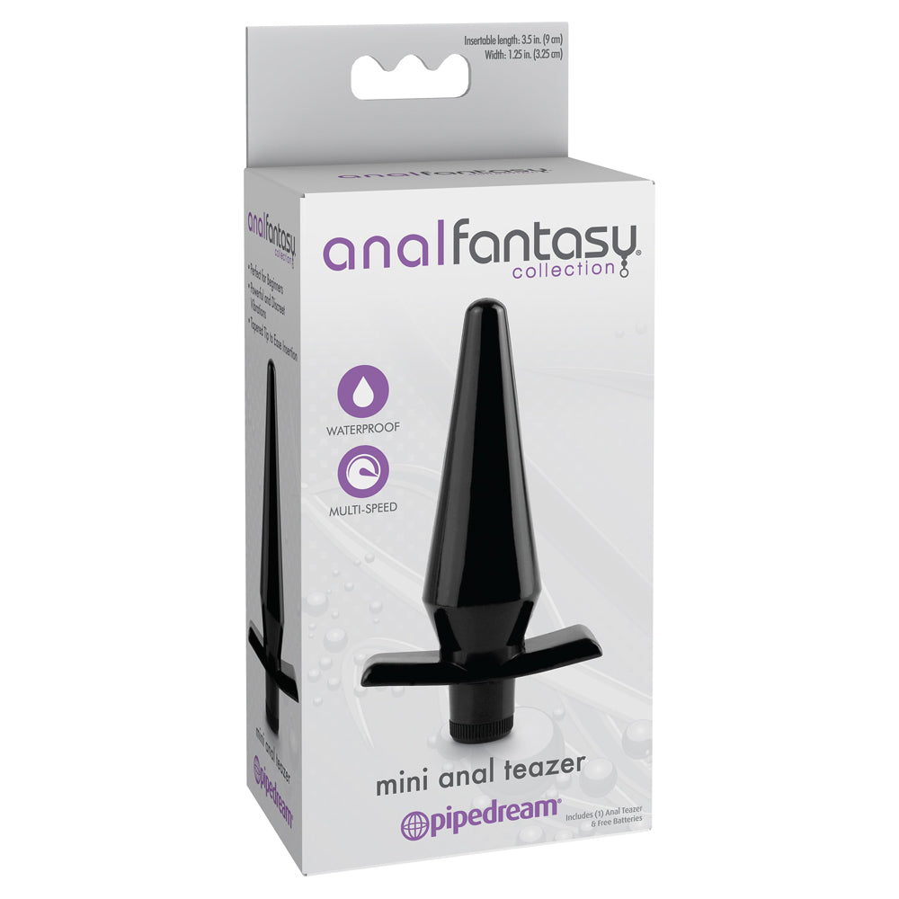 Anal Fantasy Collection Mini Anal Teaser Vibrating Plug - Remote Control, Waterproof & Rechargeable for Couples Play & Solo Pleasure