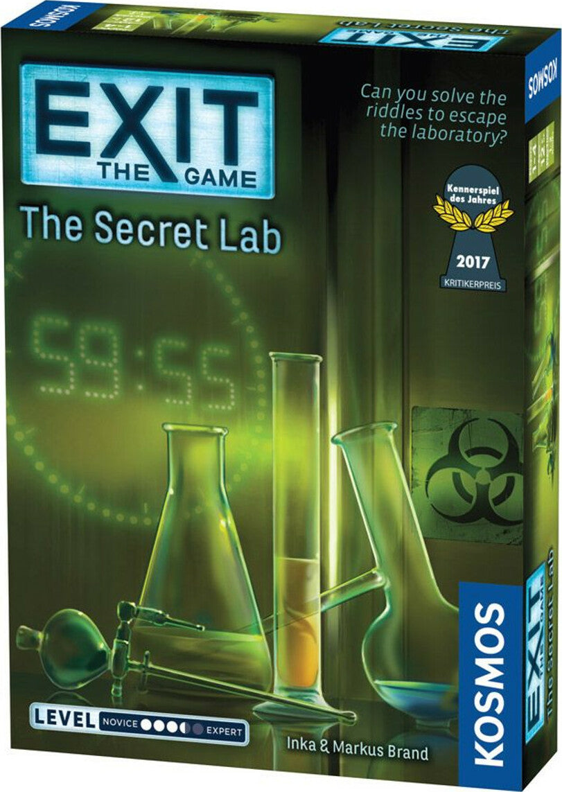 Exit: The Secret Lab - Escape Room Board Game for Adults & Teens | Cooperative Puzzle Adventure | Perfect for Game Nights & Team Building Activities
