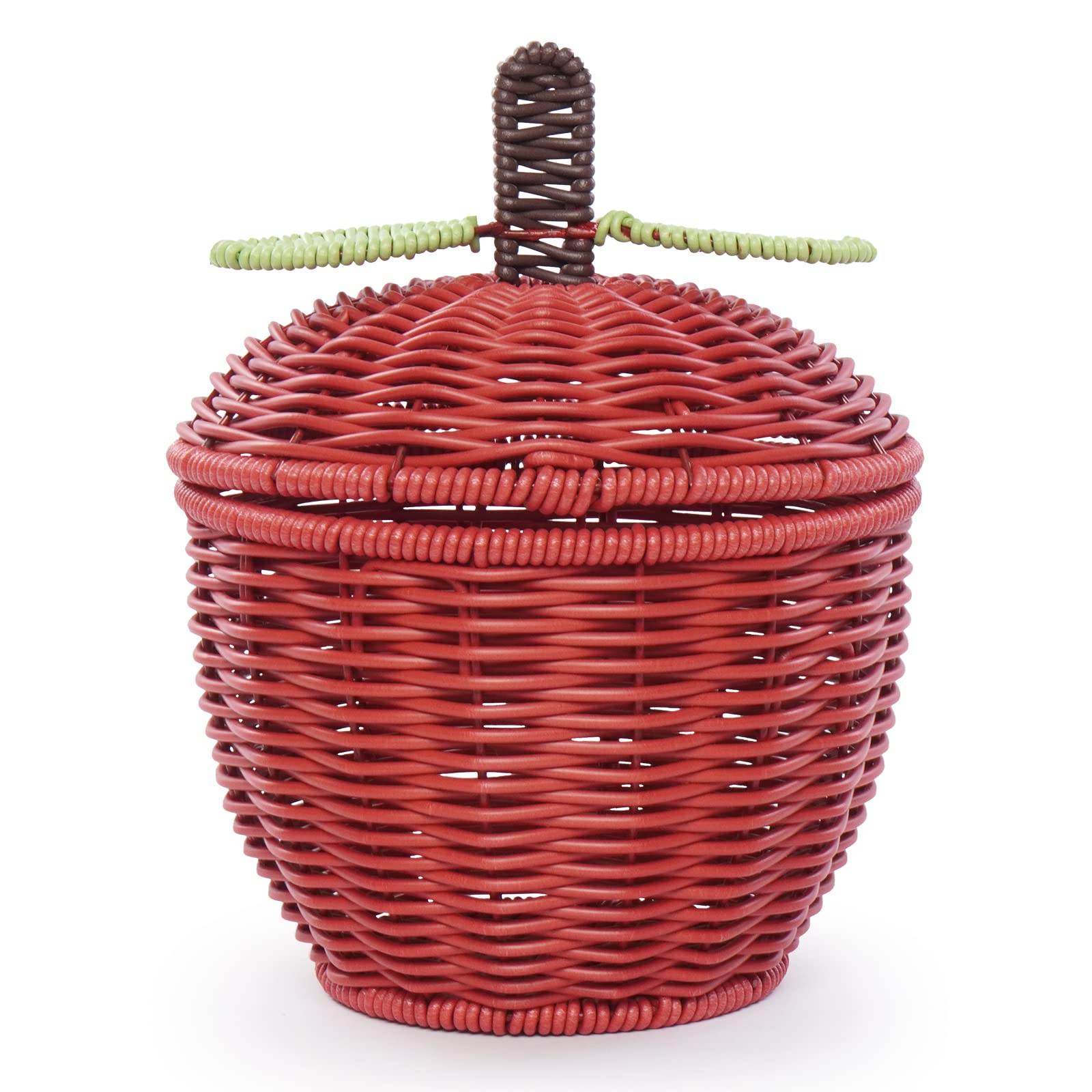Creative Fruit-Shaped Rattan Fruit Basket - Vintage Woven Storage Bowl for Snacks, Fruits & Home Decor - Perfect for Kitchen, Dining Table & Gift Packaging