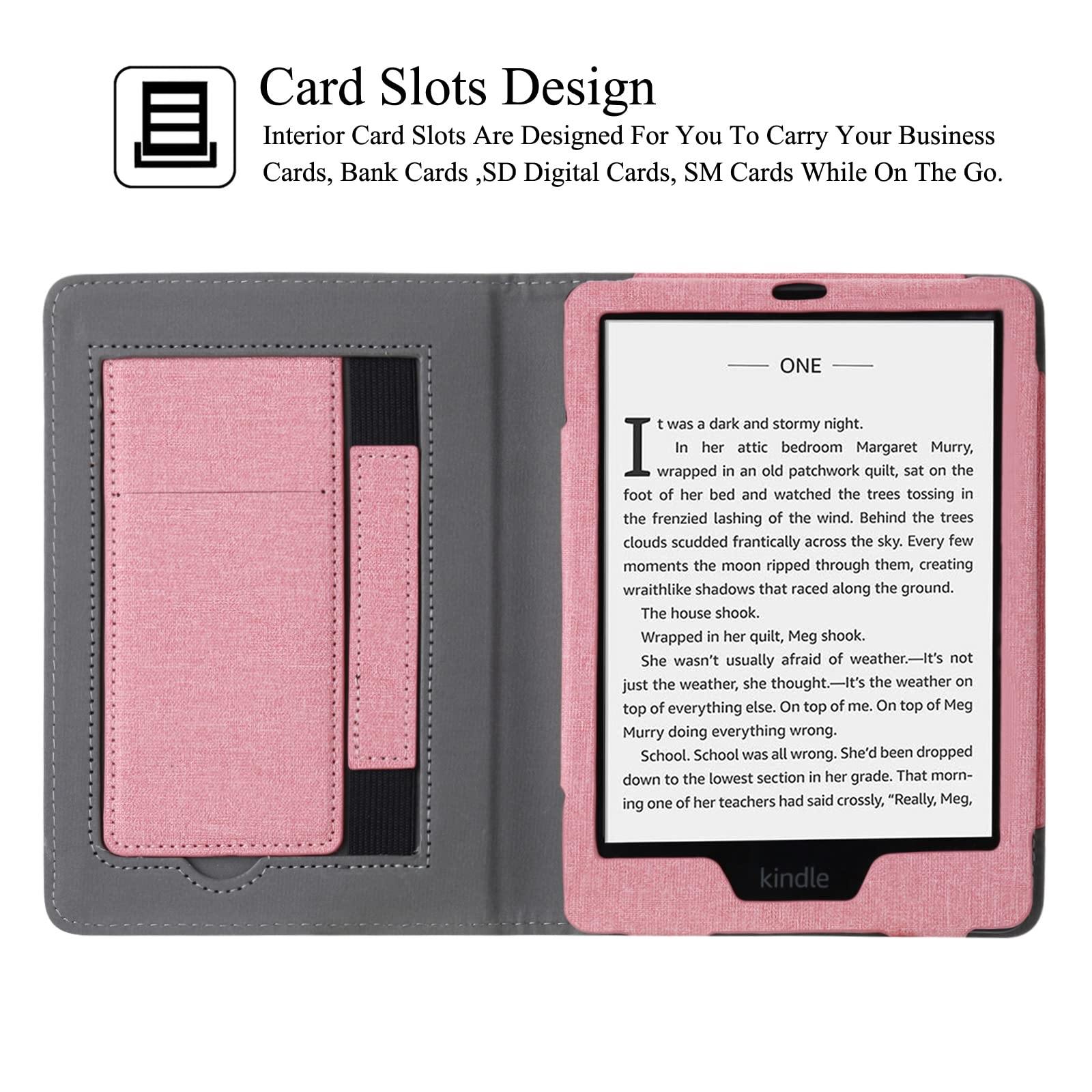 REASUN PU Leather Kindle Paperwhite Case for 6