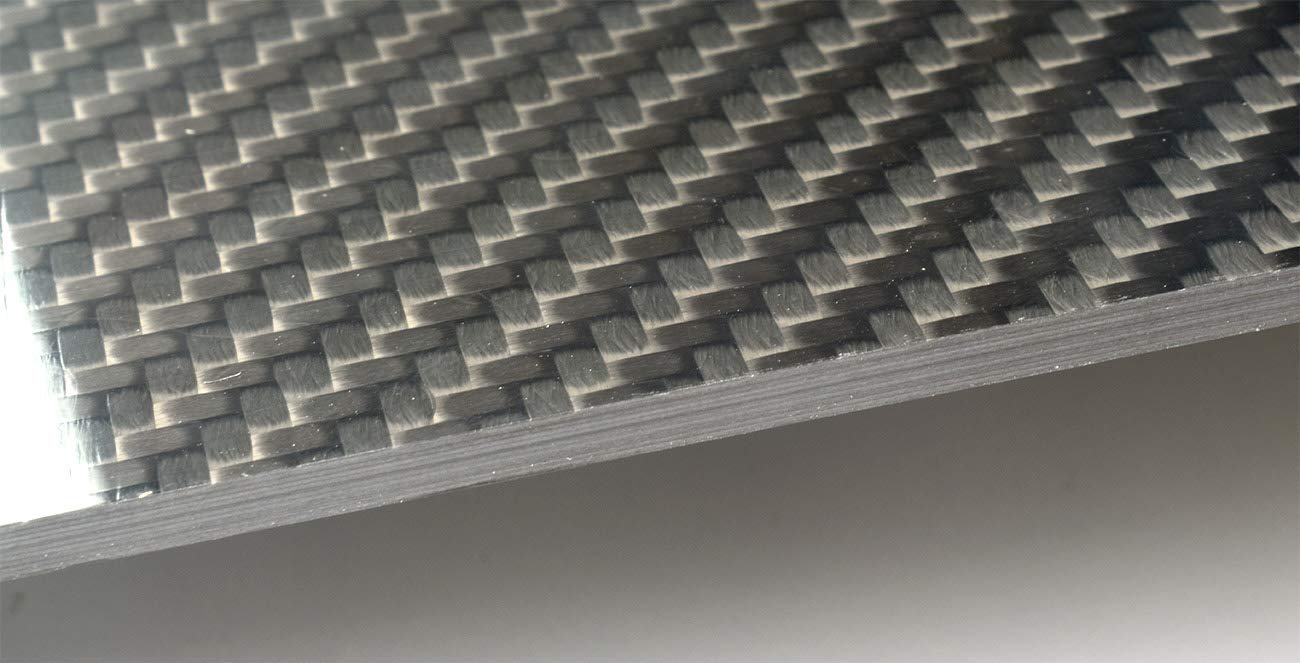 Premium 3K Carbon Fiber Sheet - 450mm x 350mm x 4mm Rigid Twill Glossy Laminate Panel for DIY Projects, Automotive & Aerospace Applications