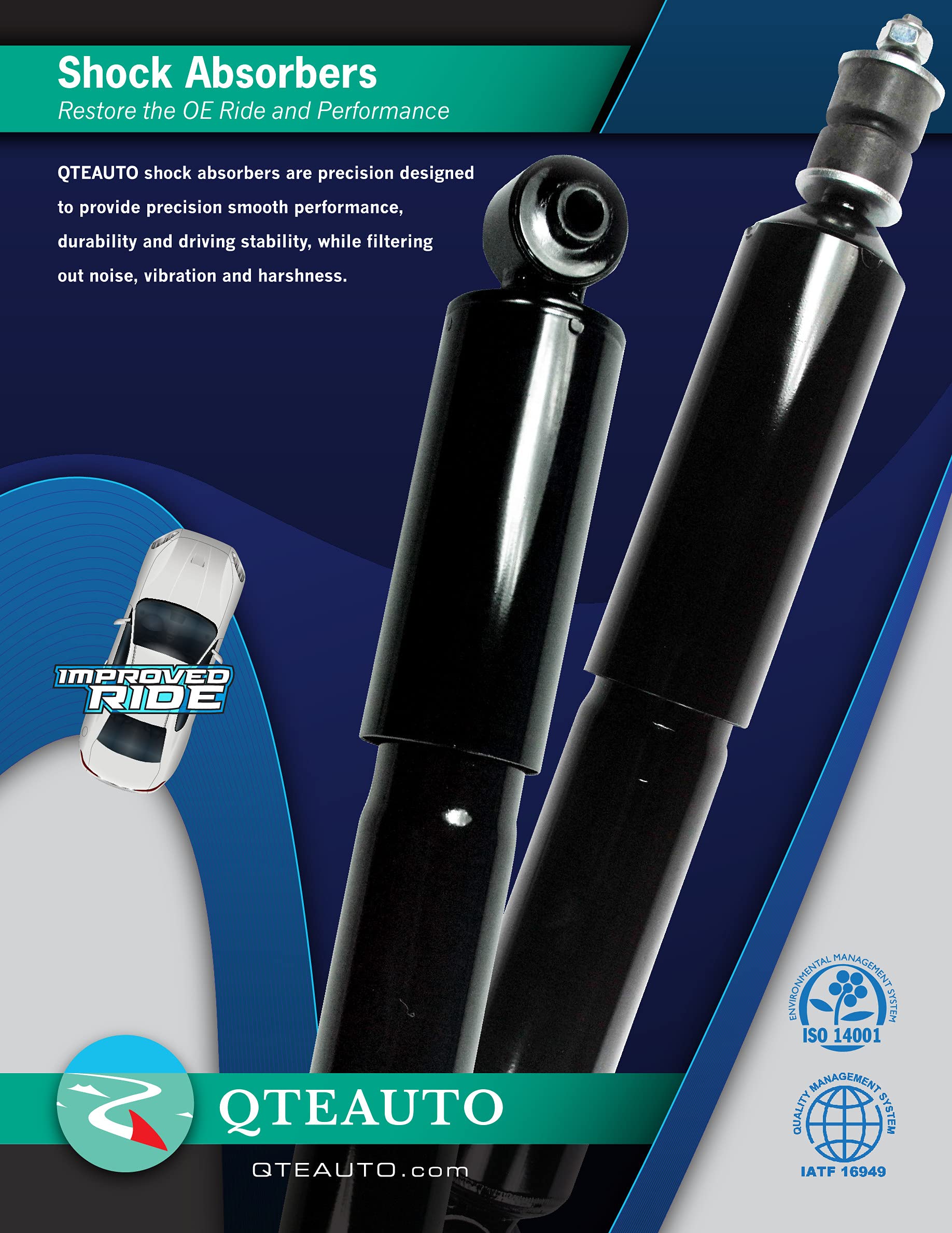 High-Performance PM Auto Rear Shock Absorber for 2006-2010 Dodge Charger - Smooth Ride & Enhanced Stability - Perfect for Daily Commuting, Road Trips & Performance Driving