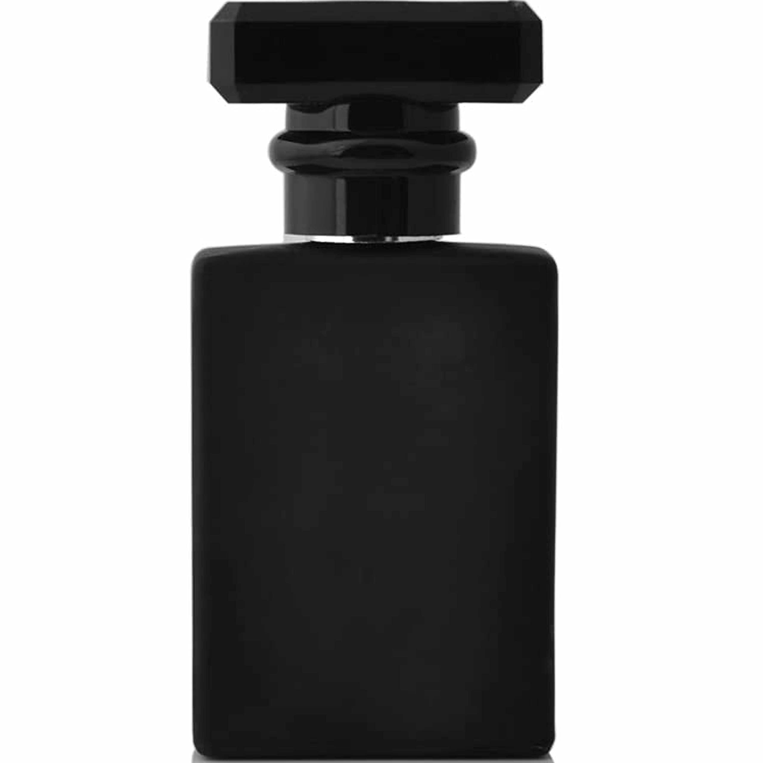 Hunky Dory 30ml Empty Black Glass Perfume Bottles with Metal Pump - Refillable Spray Bottles for DIY Perfume, Essential Oils, Rose Water - Travel Size, Gift Packaging, Home & Beauty Use