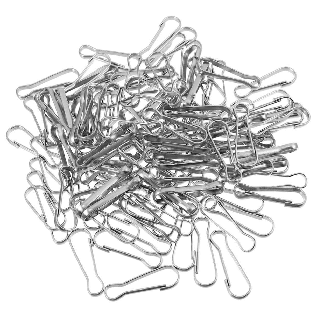 30pcs Snap Hook Clips - Heavy Duty Metal Lanyard Hooks for Keychains, DIY Crafts, Flag Pole Clips & Small Carabiners - Perfect for Outdoor Gear, Camping Accessories & Pet Leashes