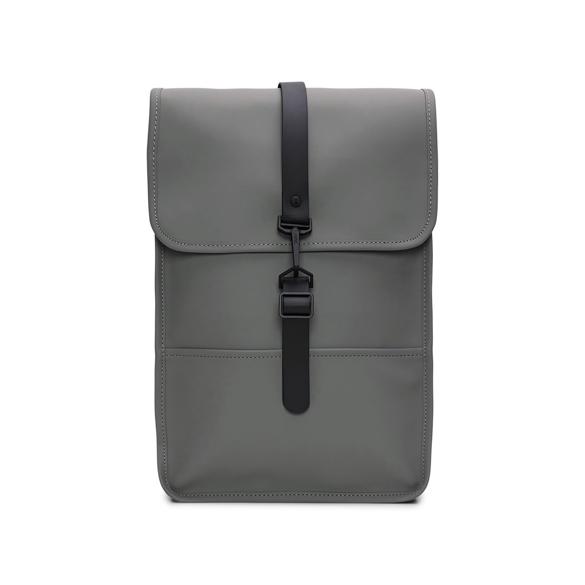 RAINS Mini Backpack - Compact Waterproof Daypack with Prominent Flap & Central Carabiner Closure - Perfect for Travel, Hiking, and Everyday Use