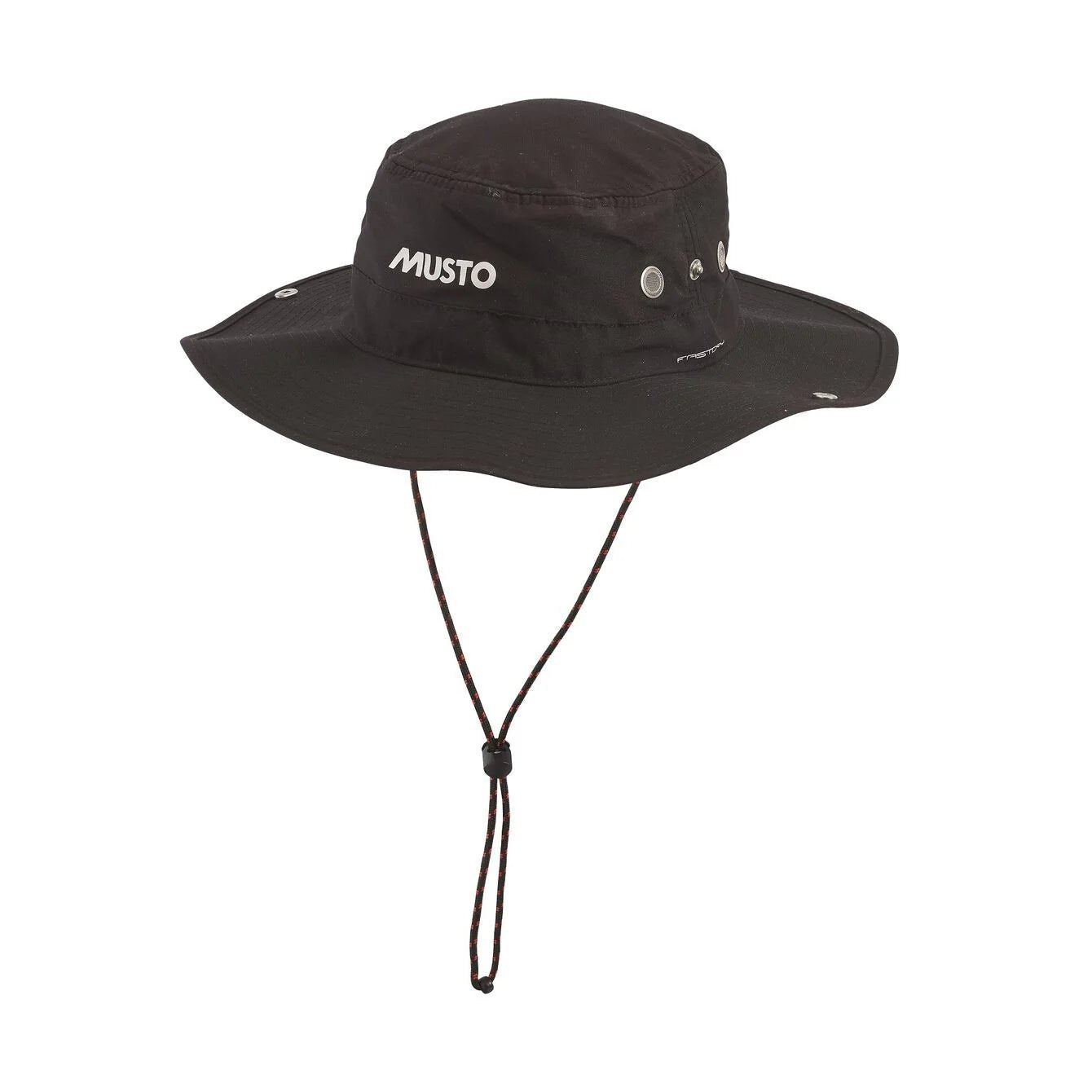 MUSTO EVO FD BRIMMED HAT BLACK - Waterproof Sun Hat for Outdoor Activities, Fishing, Sailing & Hiking - UV Protection & Breathable Design