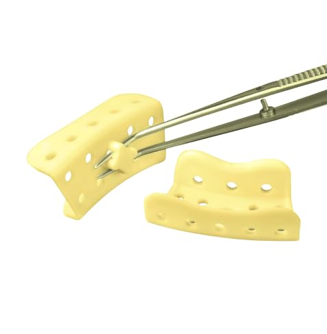 25-Pack Dental Mini Impression Trays for Crown & Bridge - Micro-Tray Quadrant Impressions (Yellow) - Perfect for Dentists, Orthodontists & Dental Labs