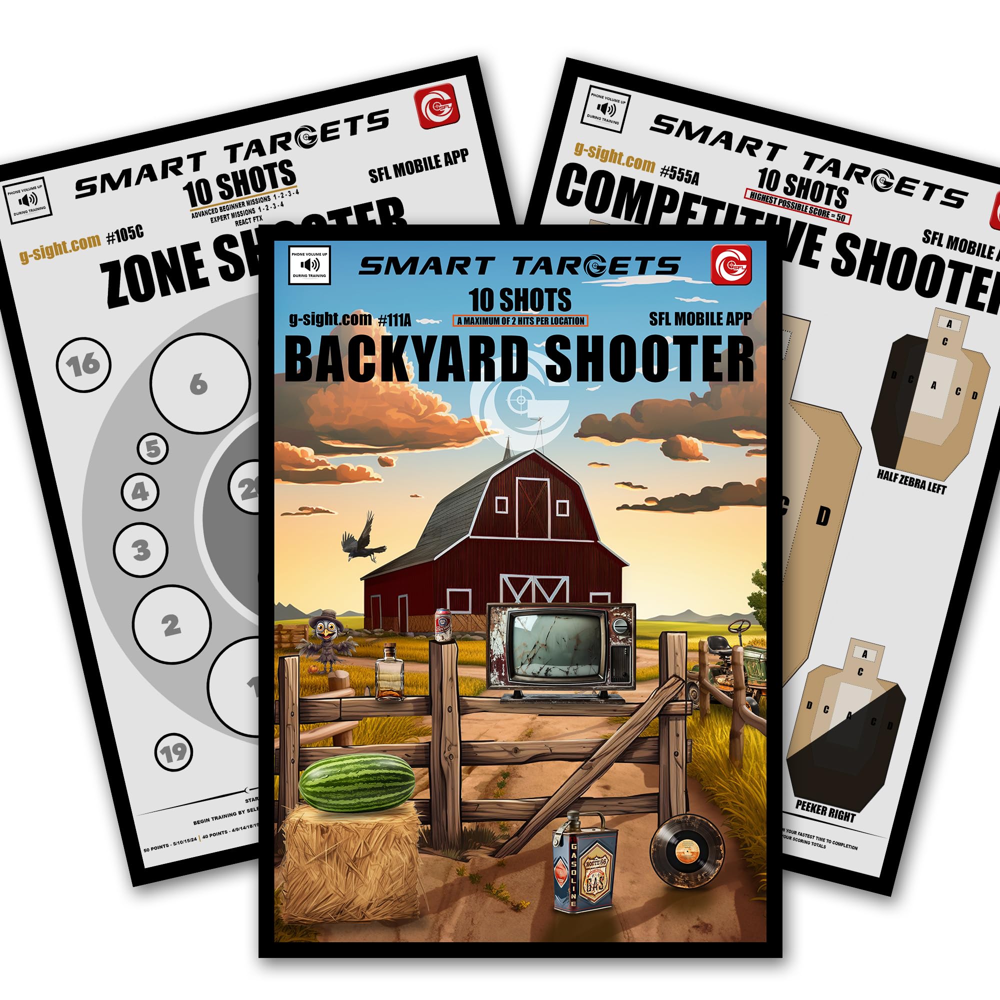 G-Sight Smart Targets - High Precision Shooting Training System for Rifle & Pistol | Improve Accuracy & Performance | Perfect for Hunting, Competition & Tactical Practice