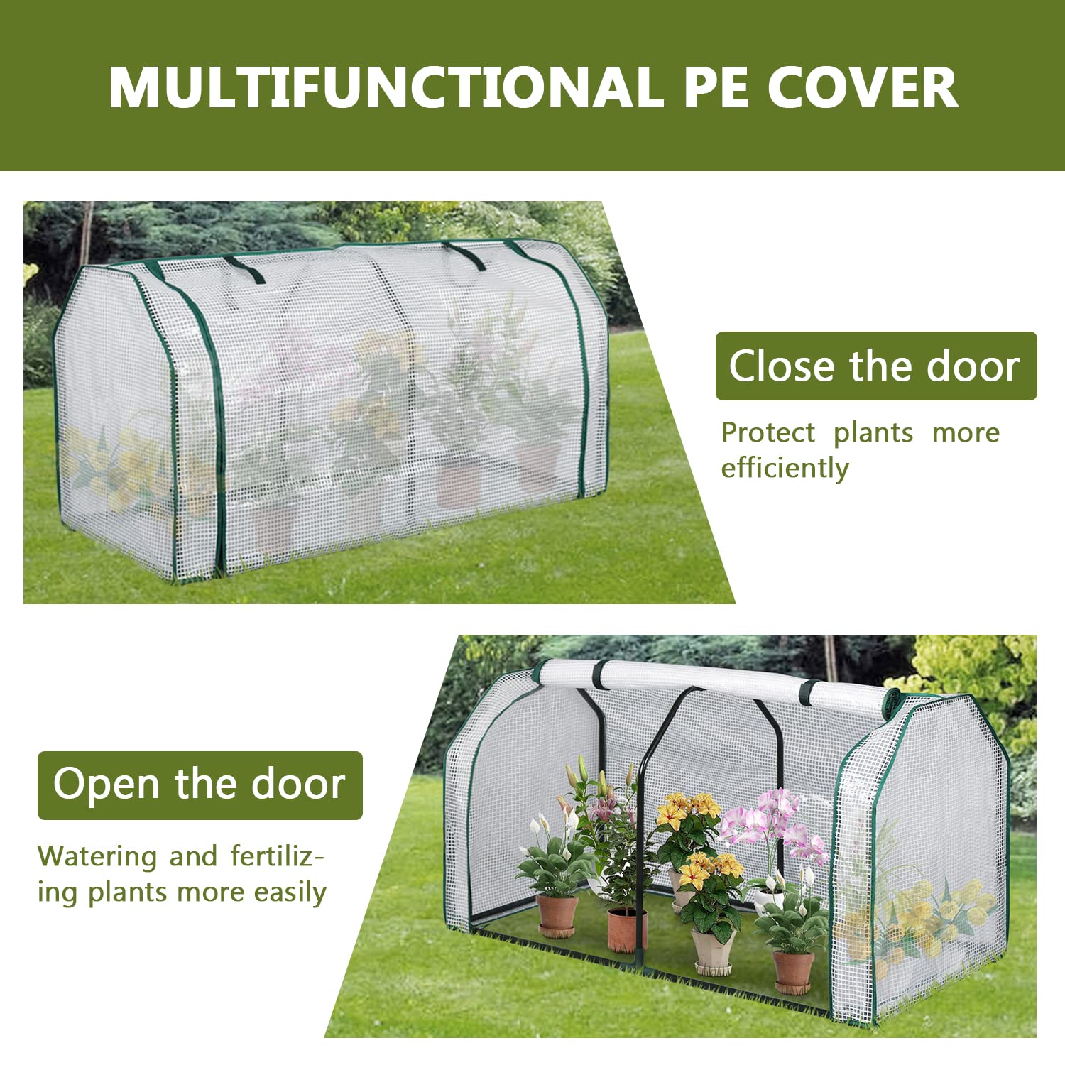 LYNSLIM 2-Pack Mini Greenhouse for Plants - 48