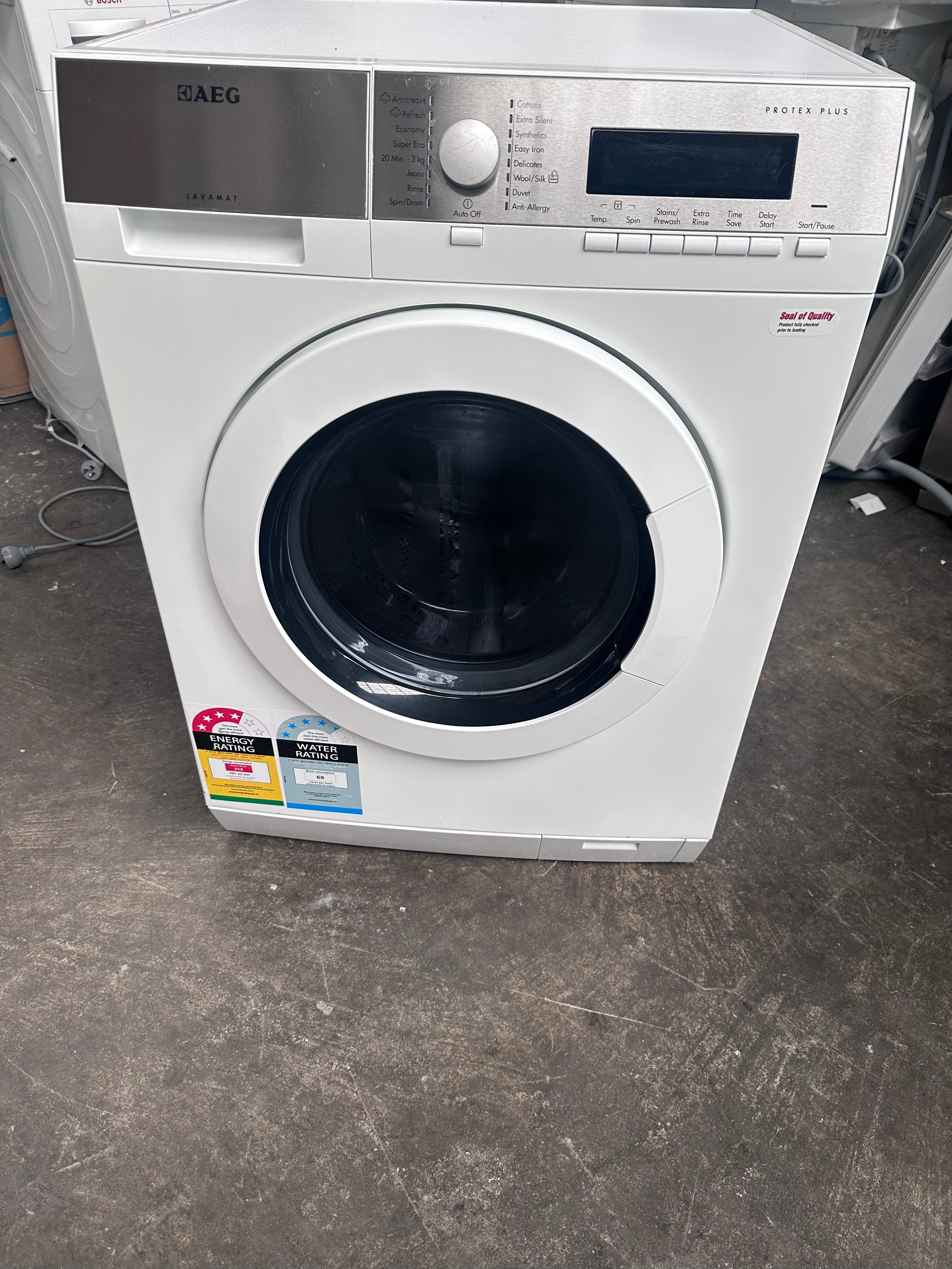 Refurbished AEG 8kg Front Load Washing Machine | Made in Italy | Perfect for Apartments & Small Laundry Rooms