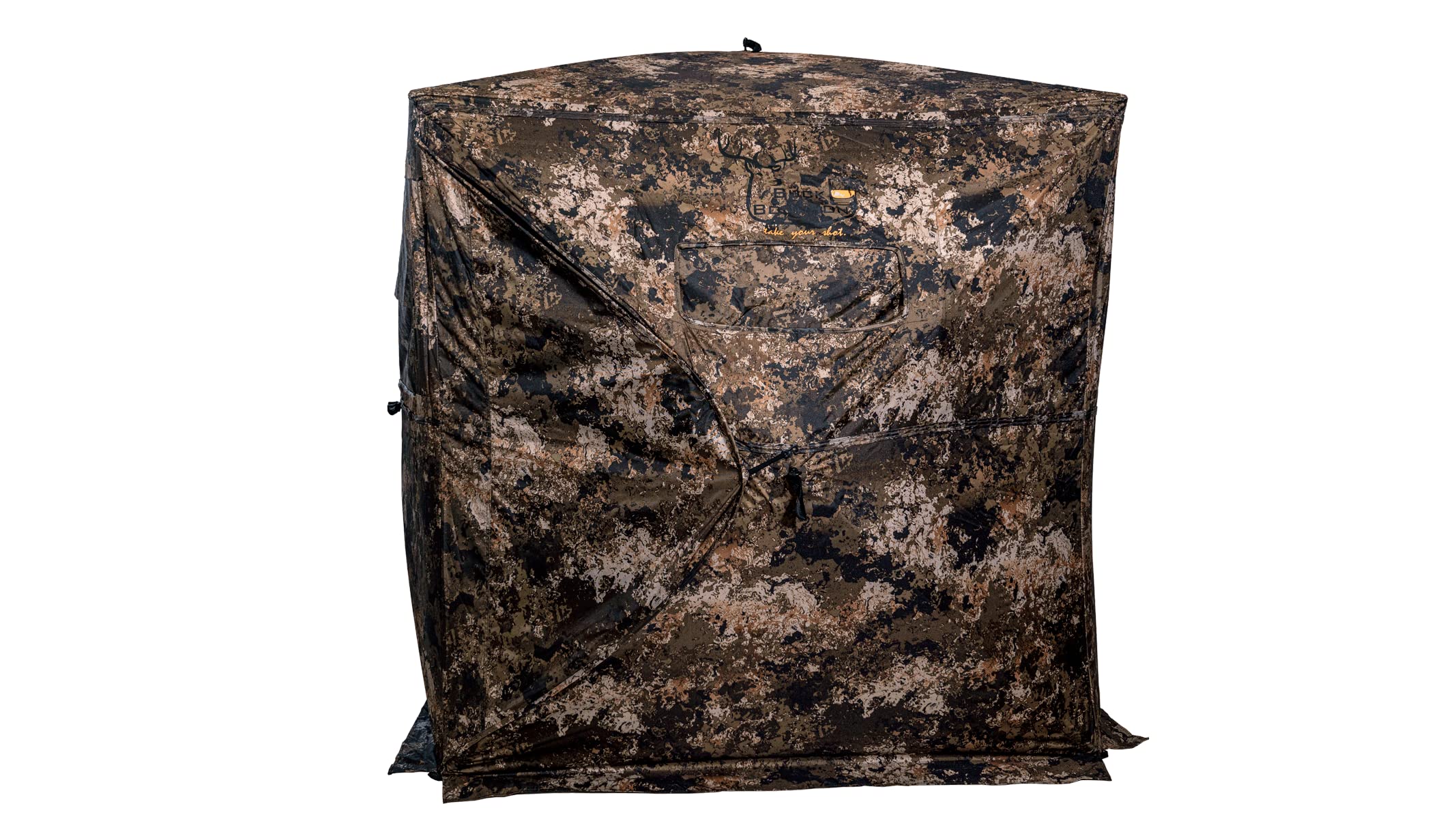 Rack House 300+ One Way Mesh Hunting Blind - Camouflage Hunting Gear for Deer & Turkey - Perfect for Ground Hunting & Wildlife Observation