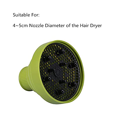 Universal Hair Dryer Diffuser Attachment for Curly & Wavy Hair - Professional Foldable Lightweight Diffuser for Blow Dryers - Perfect for Salon Styling & Home Hair Care