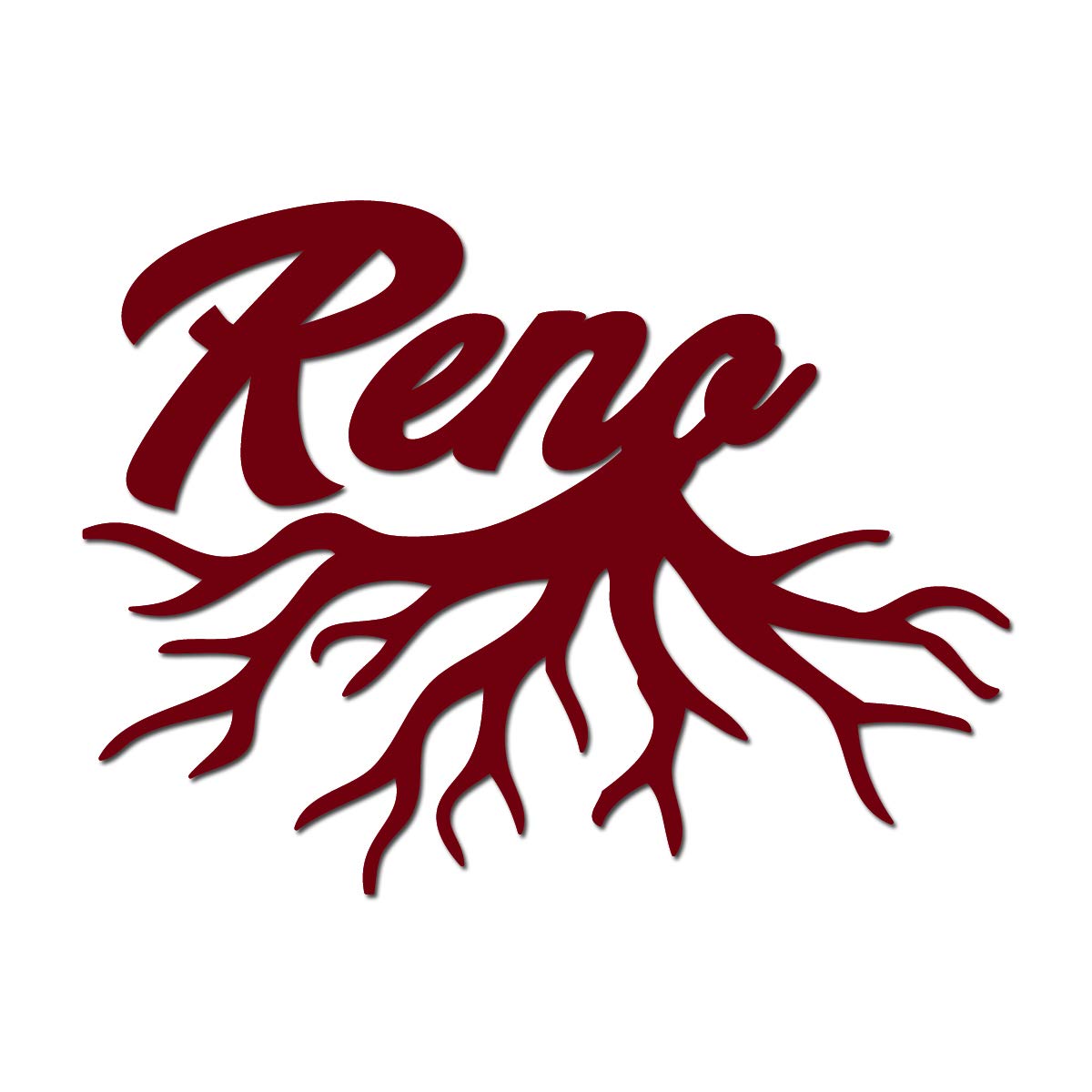 10 Inch Maroon Vinyl Decal - Milk Mug Designs with Reno Nevada Hometown Roots | Perfect for Laptops, Water Bottles & Car Windows