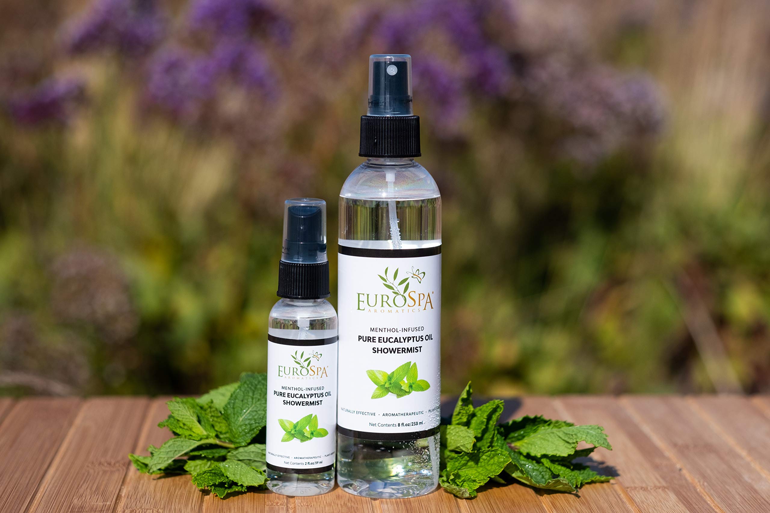 Pure Eucalyptus Essential Oil for Aromatherapy - Natural Menthol Infused Shower Mist & Steam Room Spray - Premium Therapeutic Grade - 8oz (2 Pack) - Perfect for Relaxation, Spa, Yoga & Home Diffuser