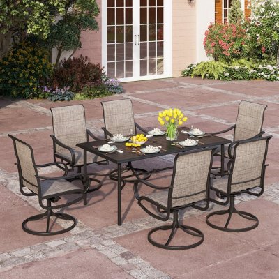 A Perfect Day in the Garden with PHI VILLA Outdoor Patio Dining Set